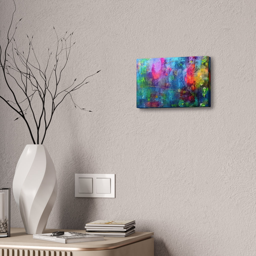 Abstract Color Burst Canvas Print – Vibrant Stretched Wall Art (1.5" Depth)