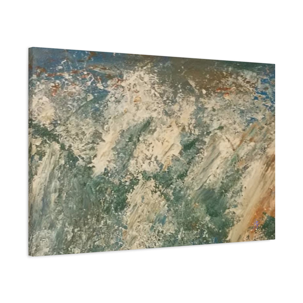 Abstract Ocean Wave Canvas Print — Matte Stretched 1.25"