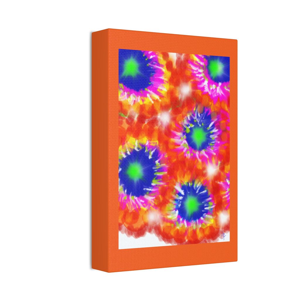 Tie-Dye Burst Canvas Print — Vibrant Abstract Wall Art