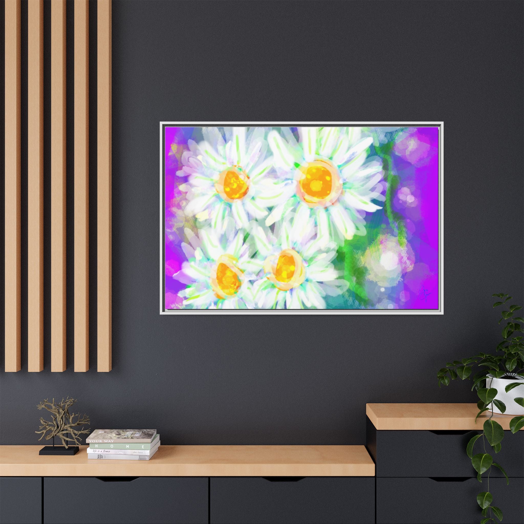 Matte Canvas, Framed (Multi-color)