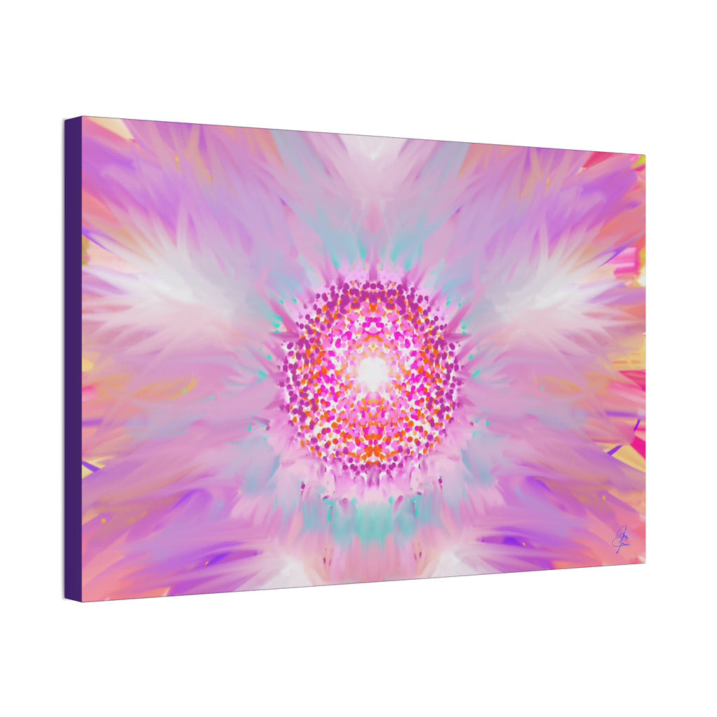 Pink Mandala Abstract Canvas - Stretched 1.5" Wall Art