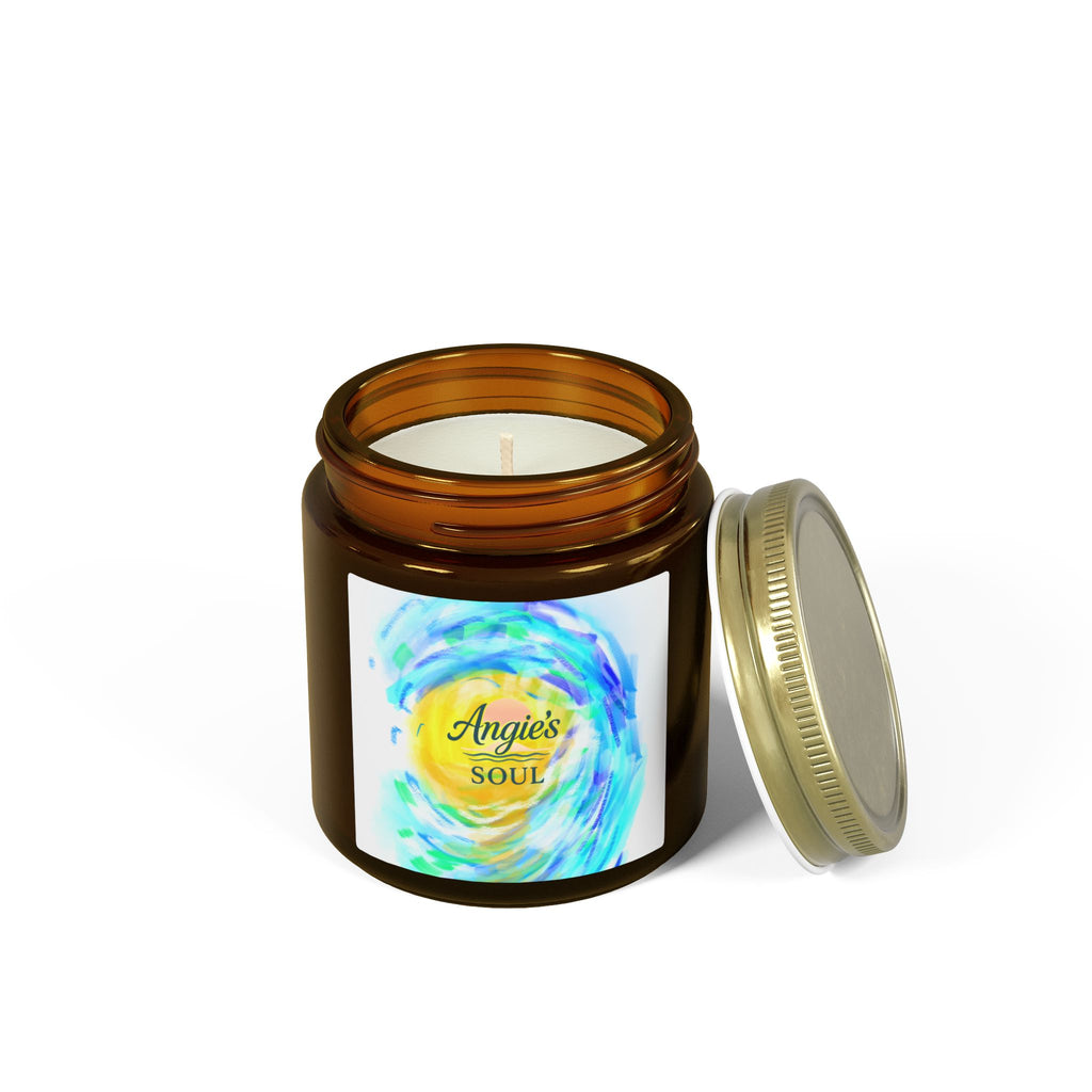 Coconut Apricot Scented Candle (4oz/9oz) — "Angie’s Soul" Jar Candle