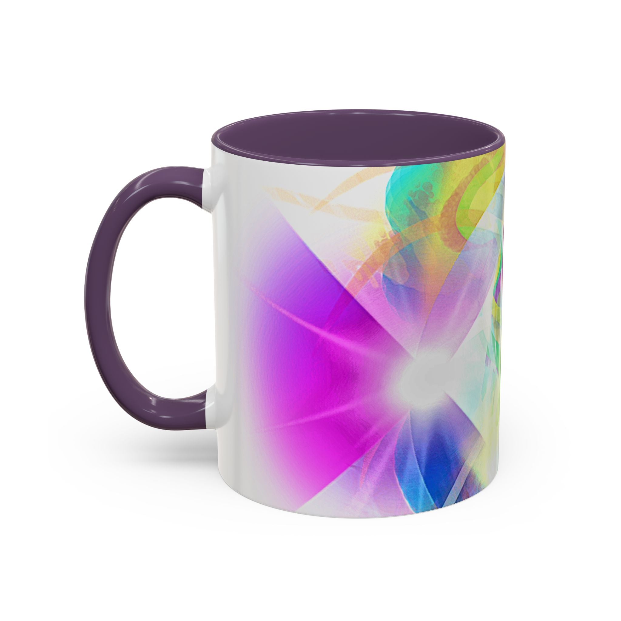 Colorful Heart Coffee Mug – Vibrant Abstract Love Accent Mug (11/15oz)