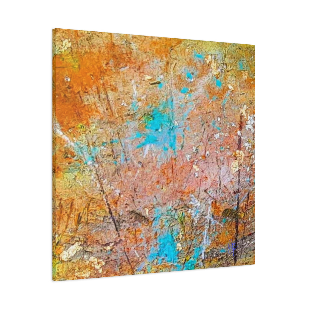 Matte Canvas Wall Art — 'Walk in the Woods' Abstract by Angie Jones (Stretched 1.25")