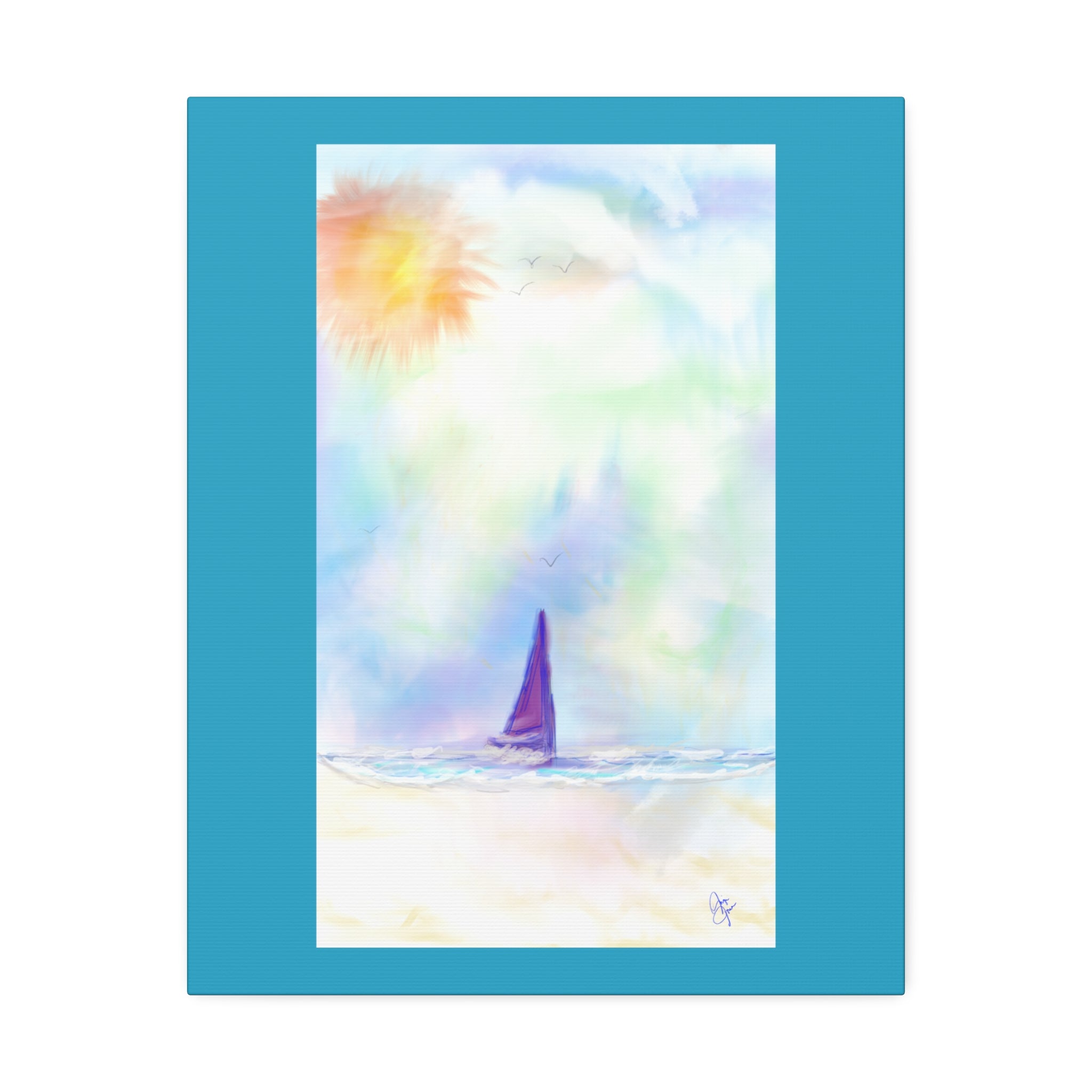 Sailboat Seascape Canvas