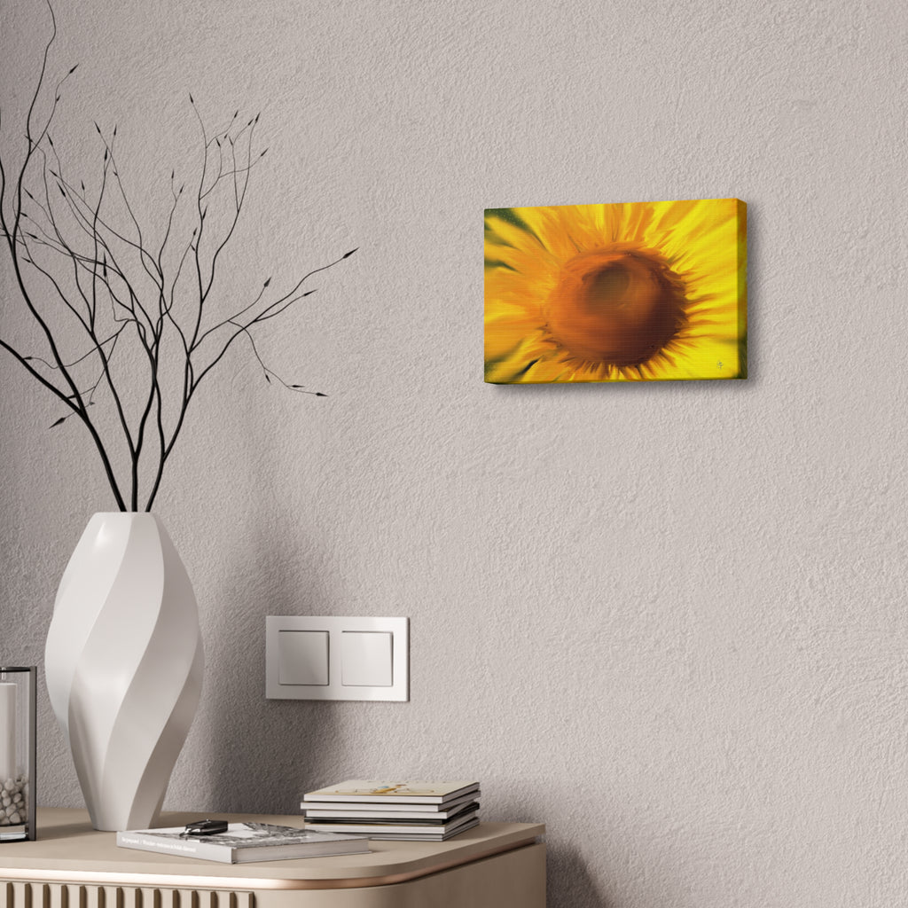Sunflower Canvas Wall Art — Vibrant Floral Stretched Canvas