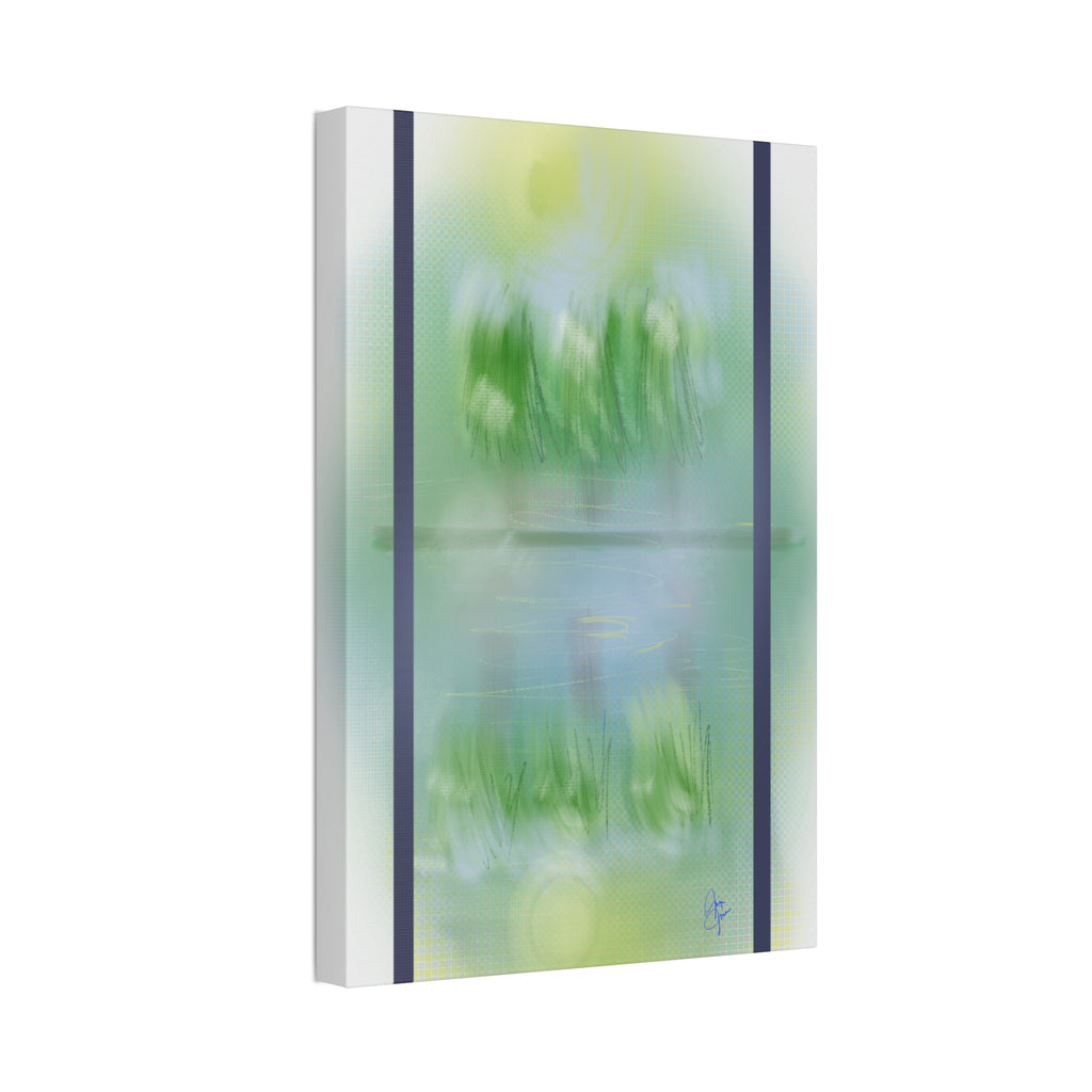 Stretched Canvas Wall Art — 'View Out the Window' Scene