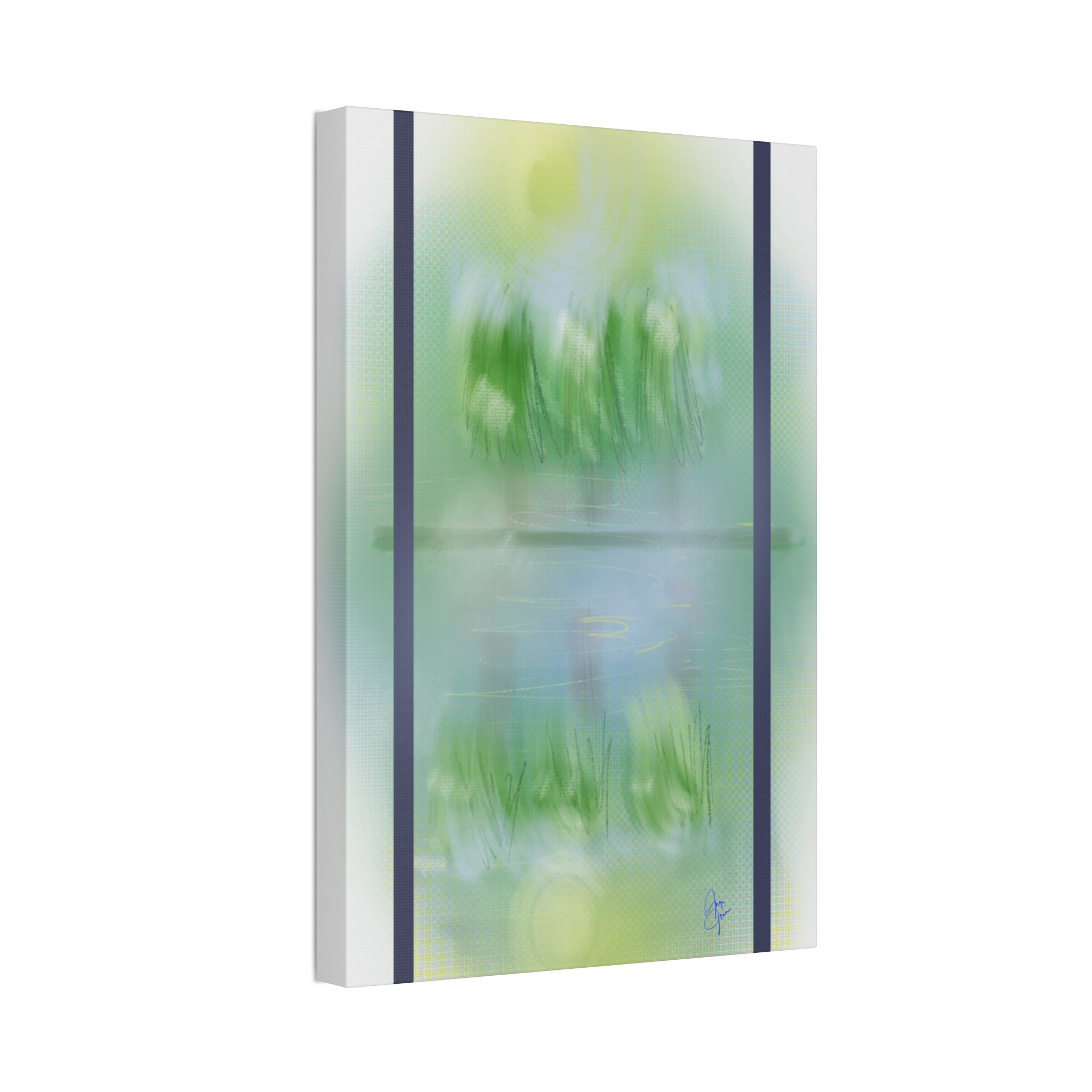 Stretched Canvas Wall Art — 'View Out the Window' Scene