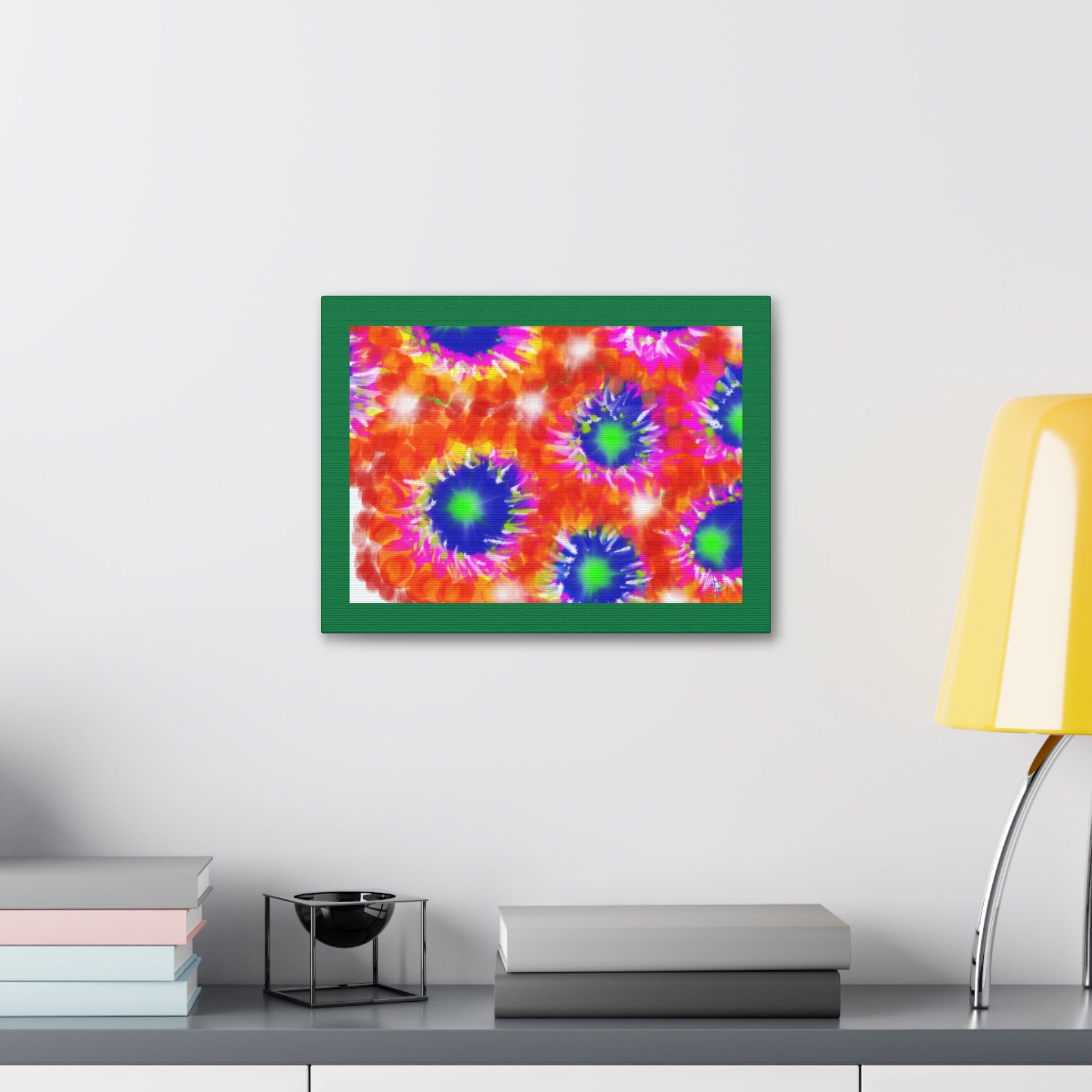 Tie-Dye Burst Canvas Print — Vibrant Abstract Wall Art