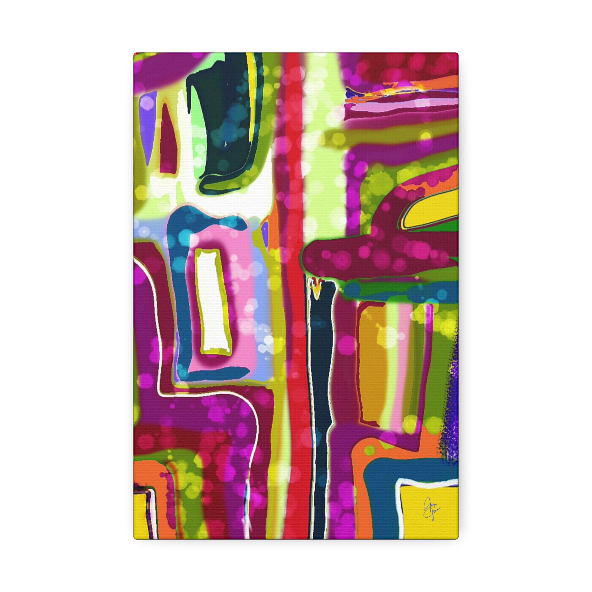 Abstract Colorburst Canvas – Vibrant Pop Art Wall Decor
