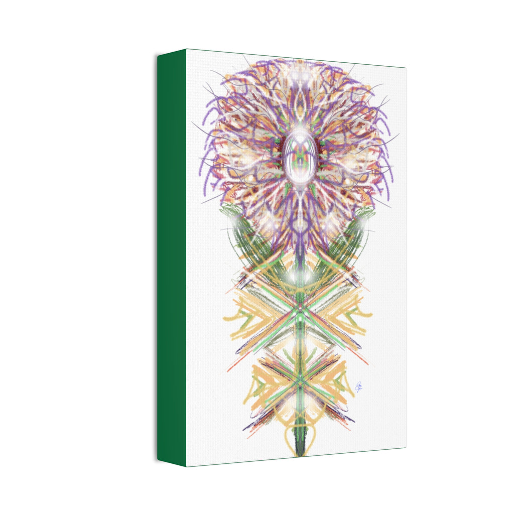 Floral Mandala Canvas Art — Stretched 1.5" Wall Decor