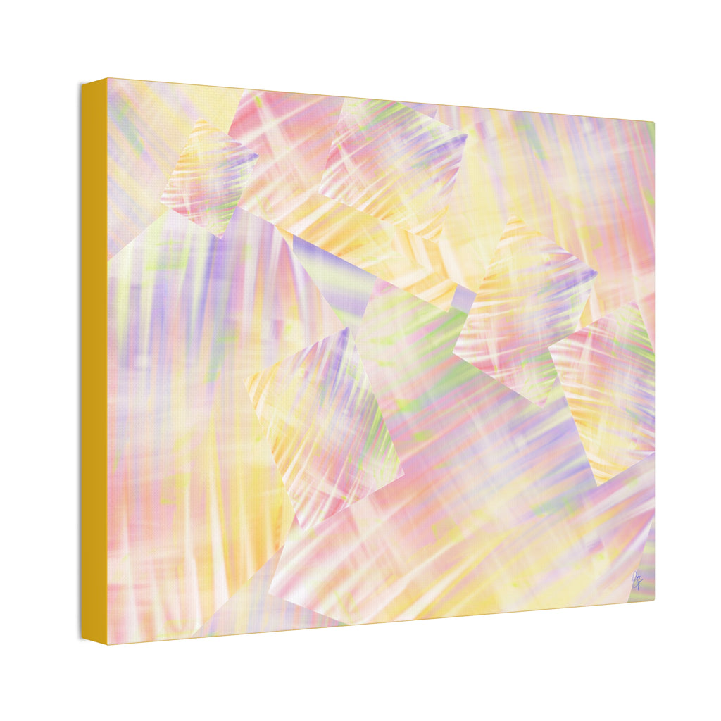 Pastel Abstract Canvas Art - Soft Prism Stretched Canvas 1.5"