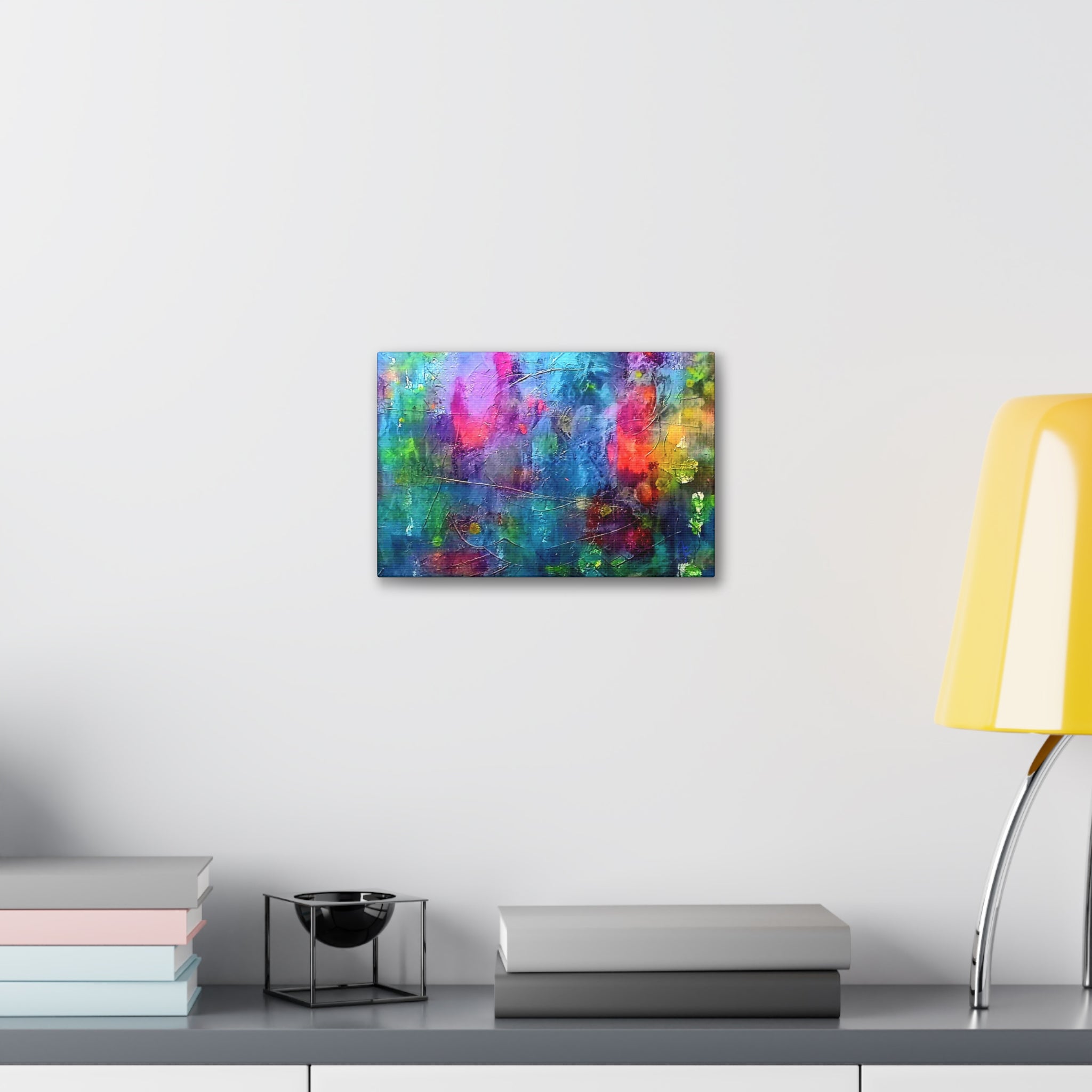 Abstract Color Burst Canvas Print – Vibrant Stretched Wall Art (1.5" Depth)