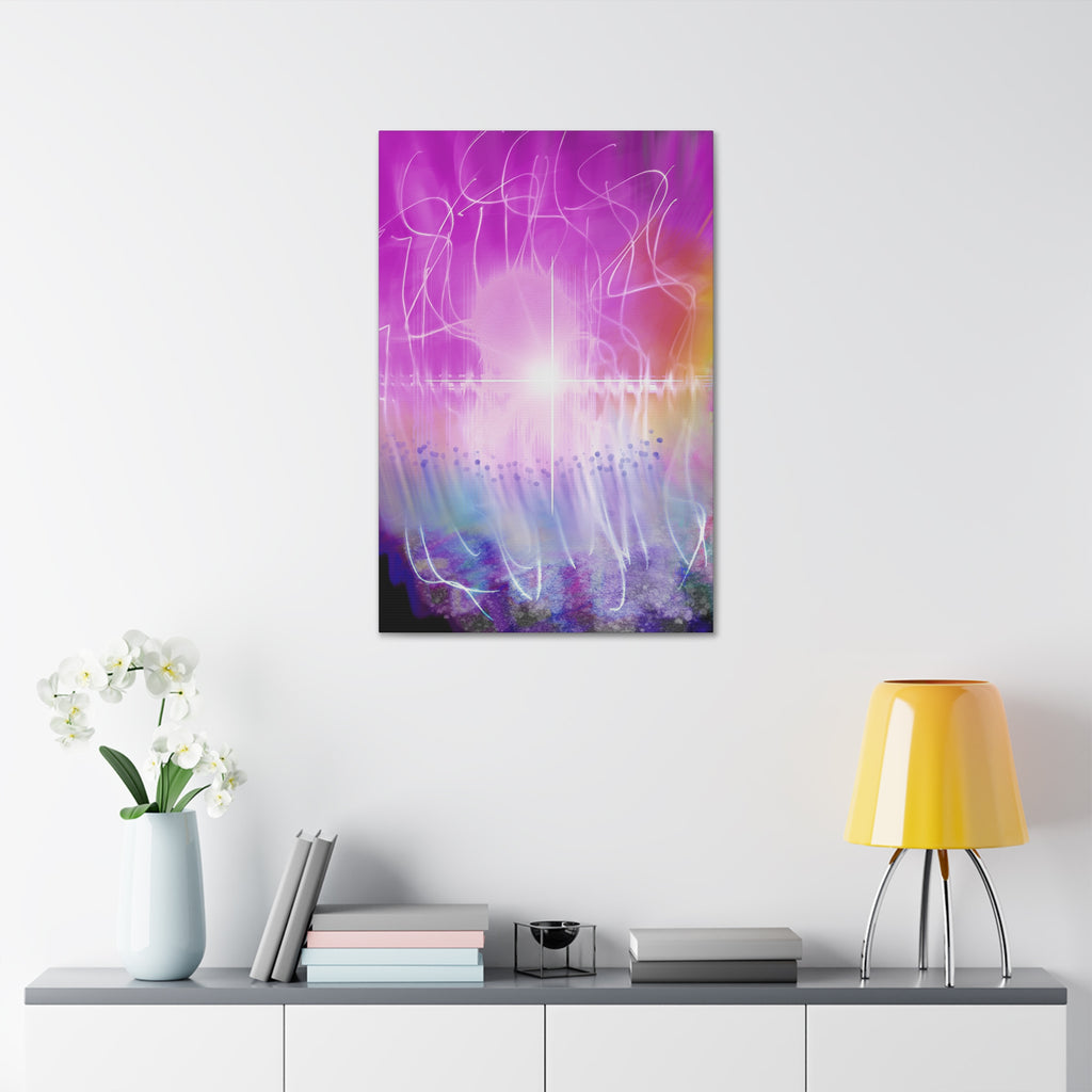 Abstract Radiant Light Canvas