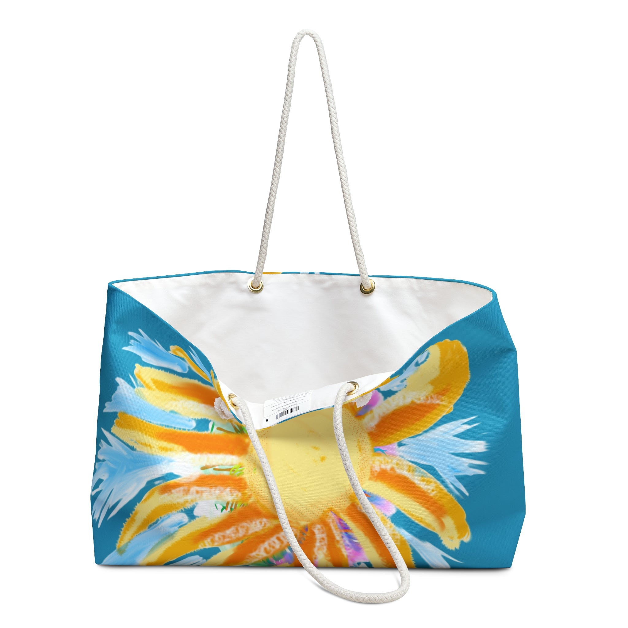 Sunburst Weekender Bag — Bright Beach Travel Tote