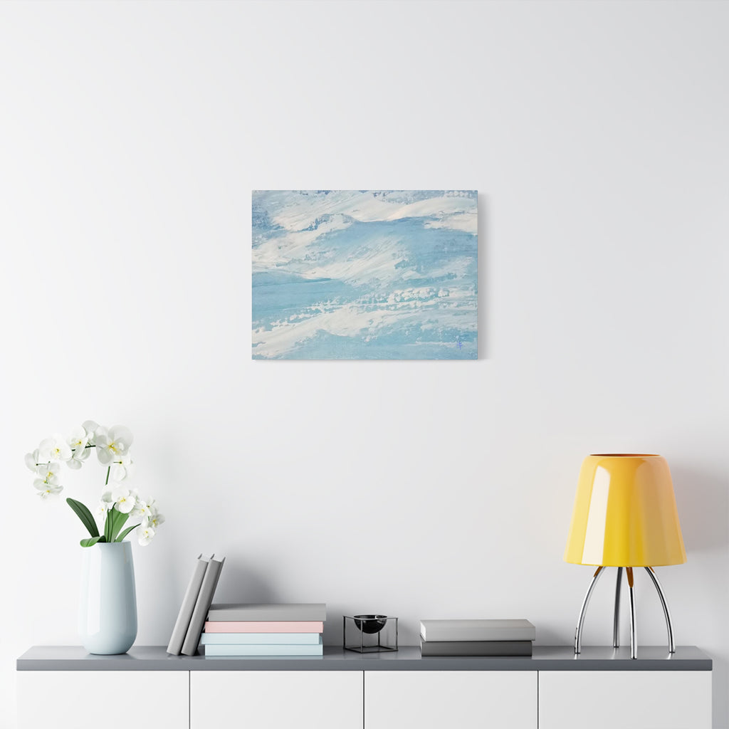 Canvas Wall Art - Serene Ocean Waves Design