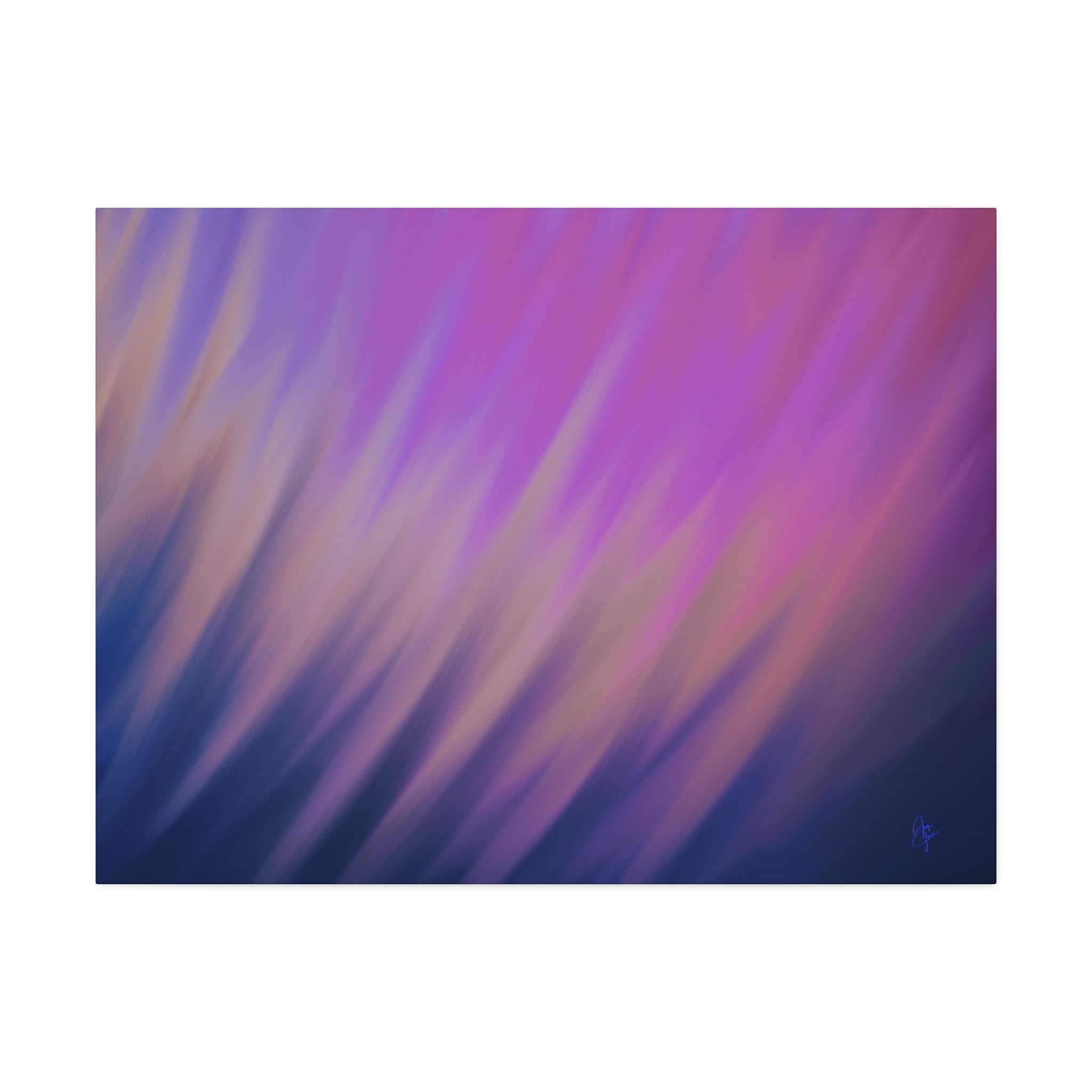 Abstract Purple Gradient Canvas Wall Art — Stretched 1.5"