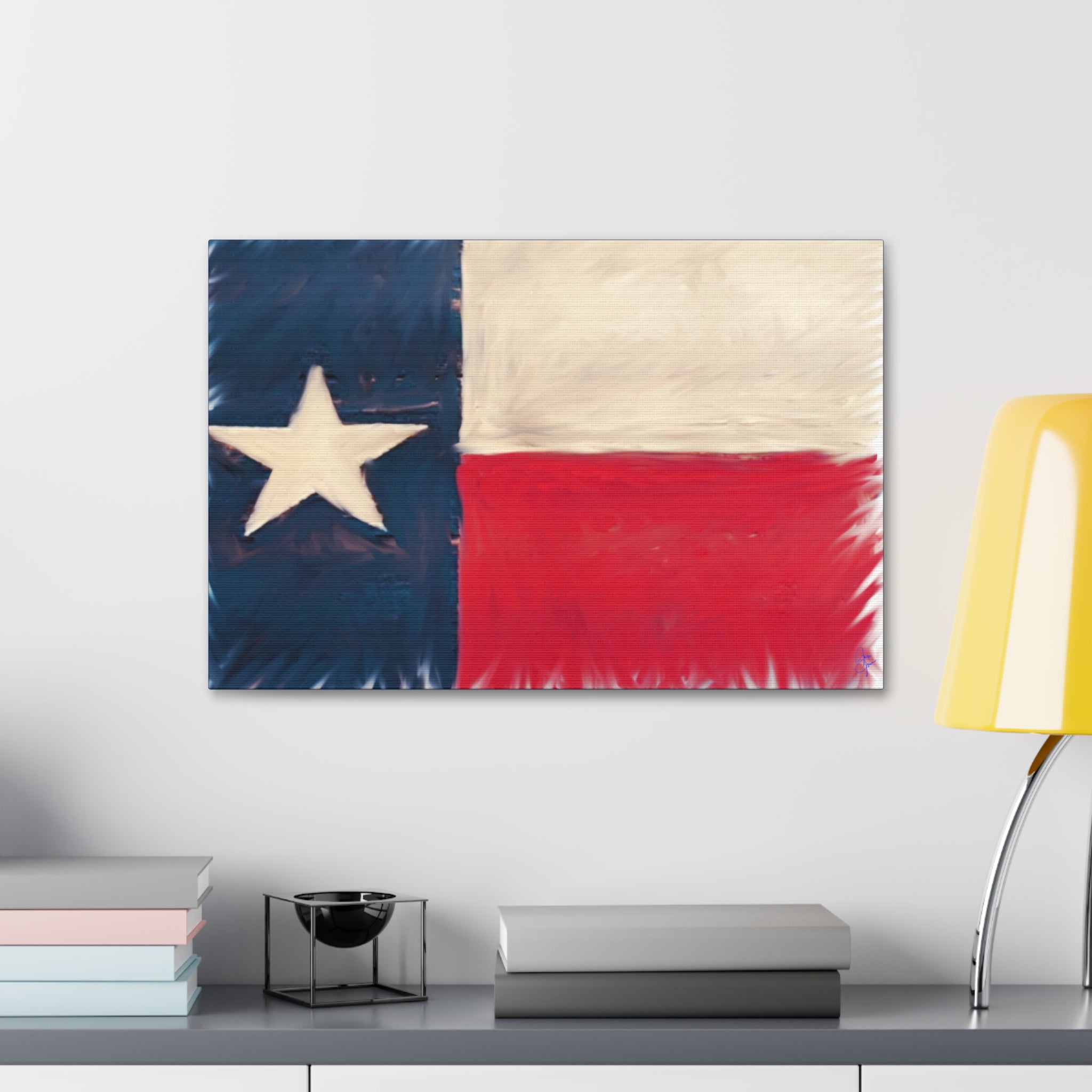 Texas Pride Canvas Stretched 1.5" - Patriotic Home Wall Art