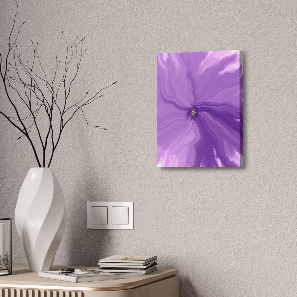 Abstract Purple Swirl Canvas Art – Stretched 1.5"