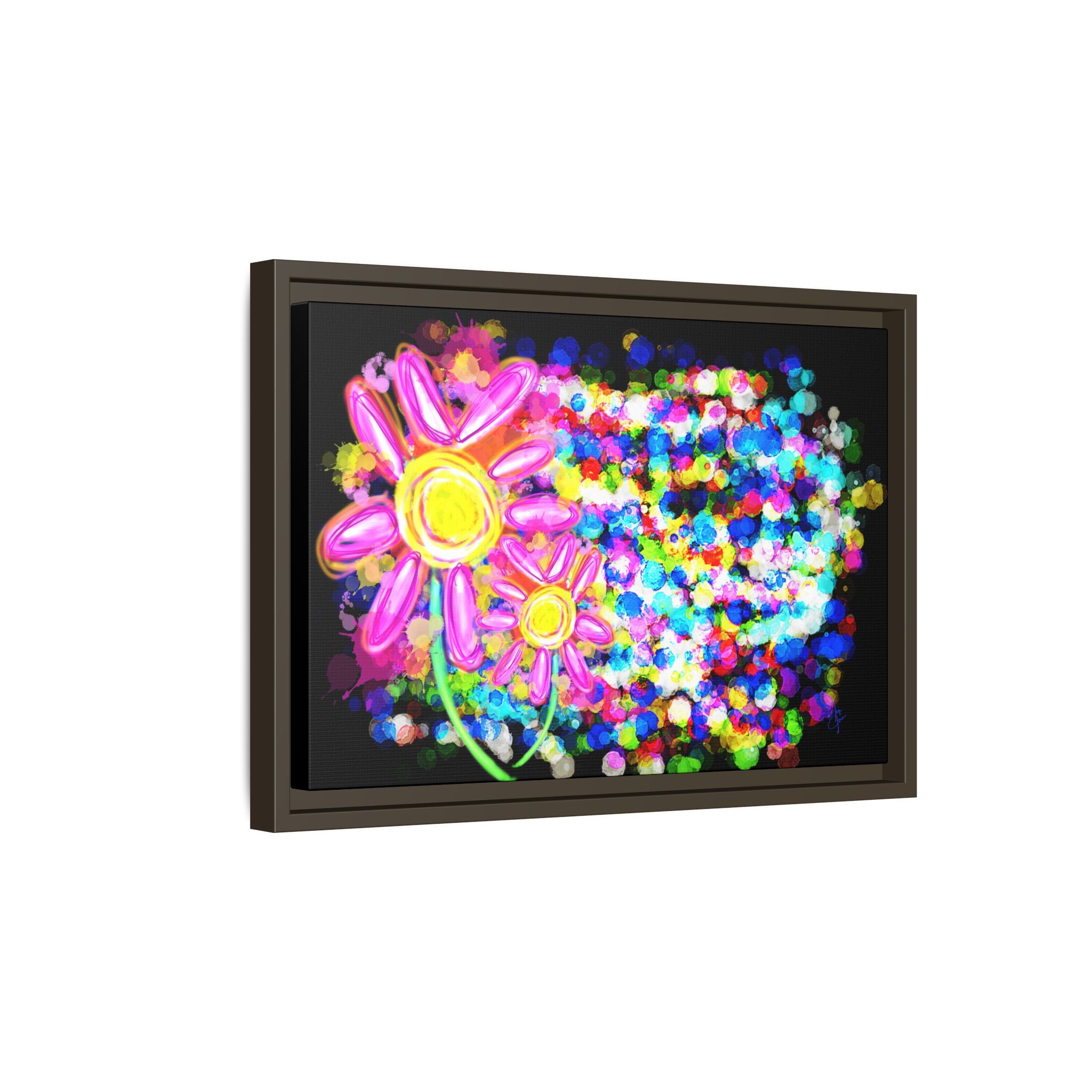 Playful Color Matte Canvas Framed Wall Art