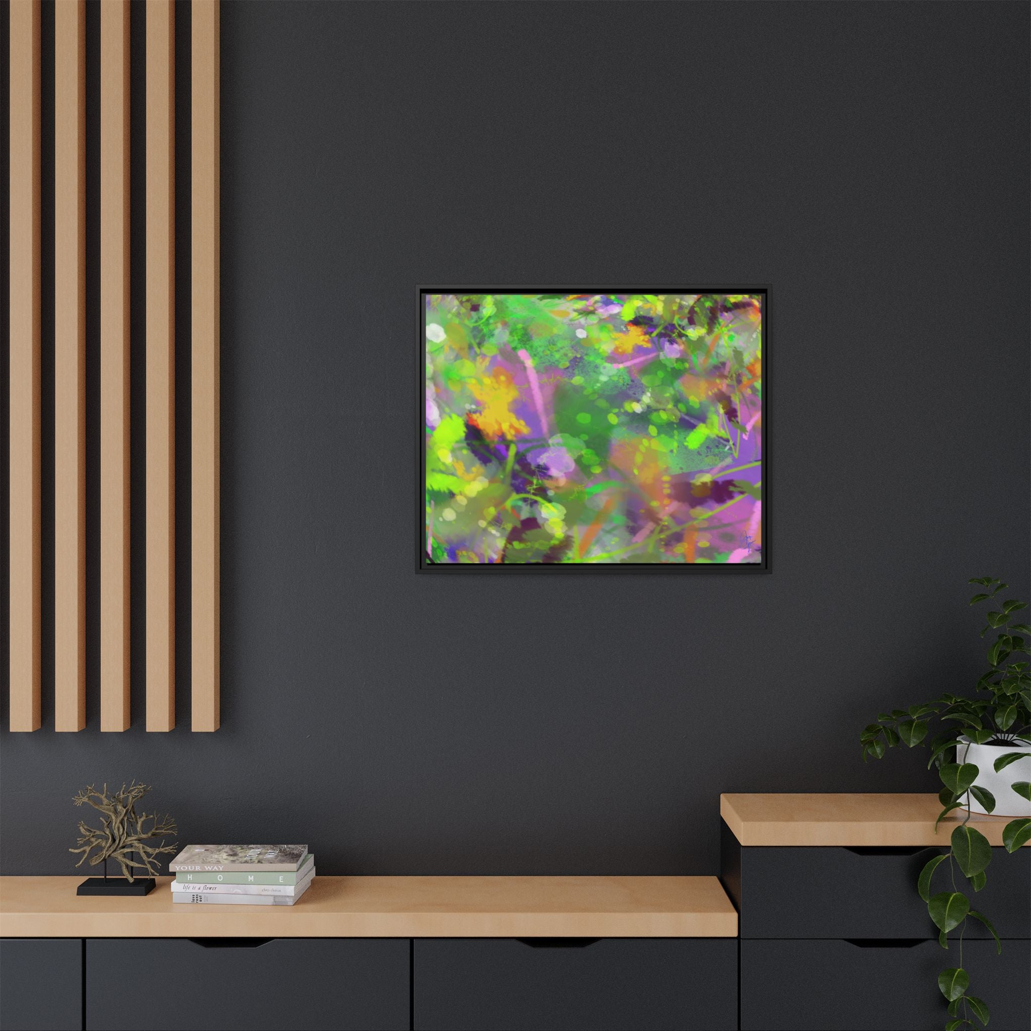 Matte Canvas, Framed (Multi-color)