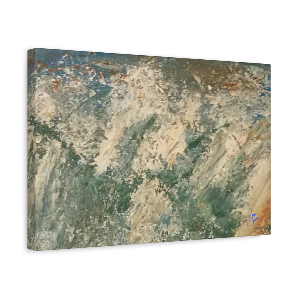 Abstract Ocean Wave Canvas Print — Matte Stretched 1.25"