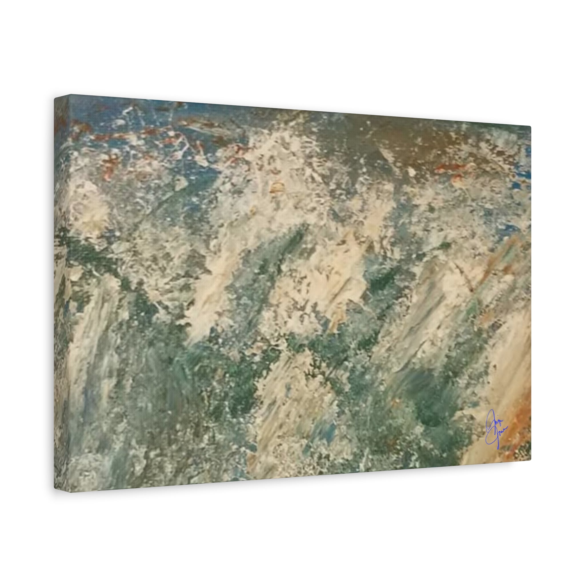 Abstract Ocean Wave Canvas Print — Matte Stretched 1.25"