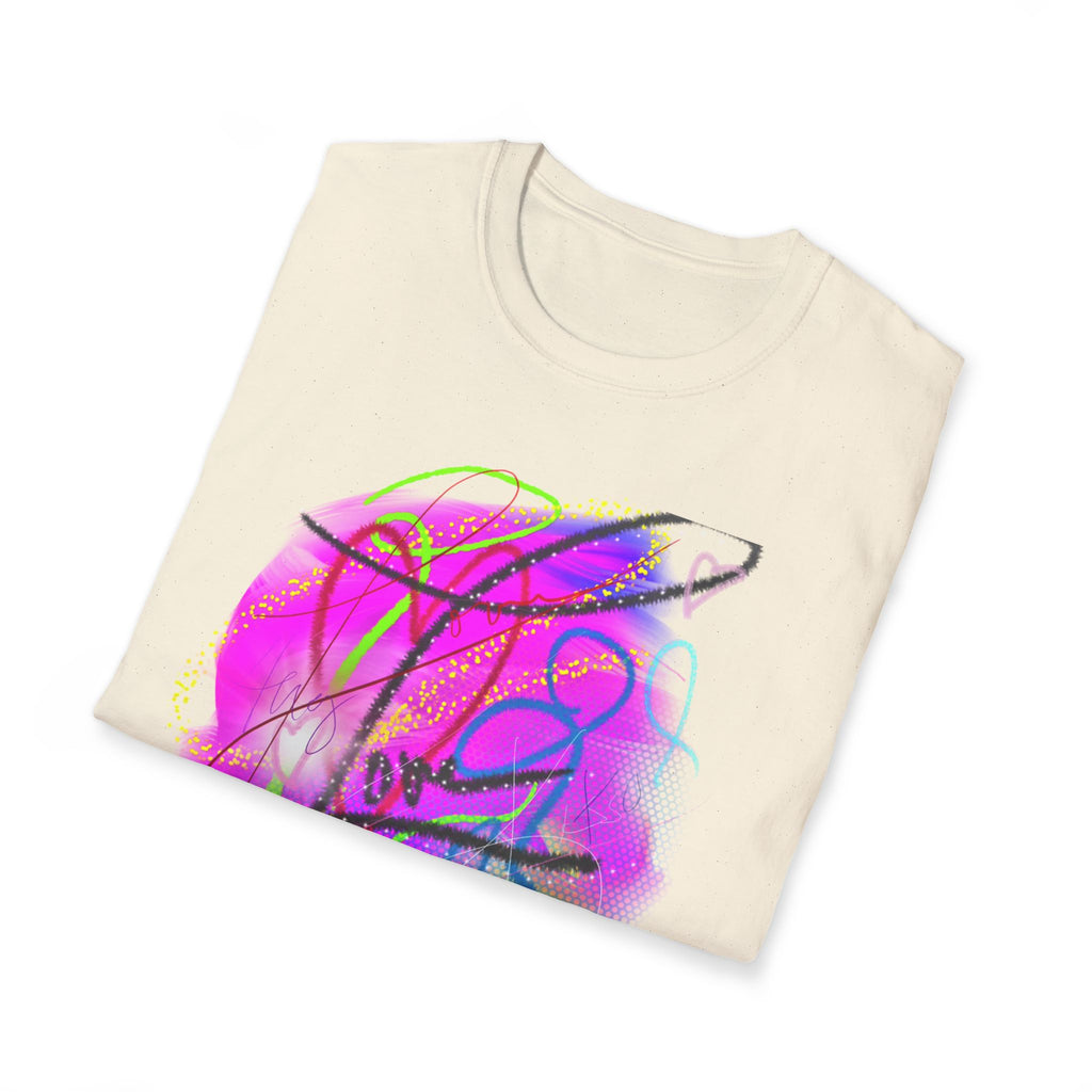 Abstract Neon Love T-Shirt — Colorful Graffiti Art Tee