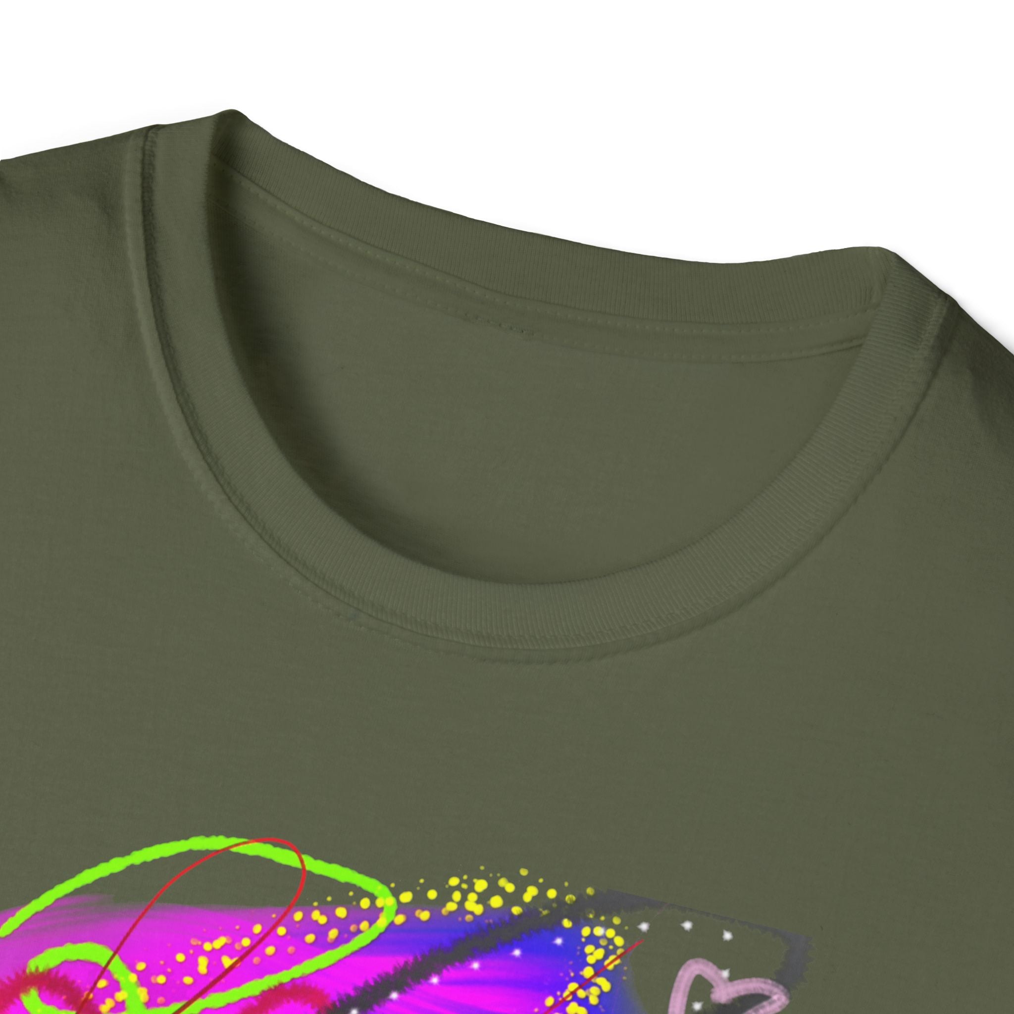 Abstract Neon Love T-Shirt — Colorful Graffiti Art Tee