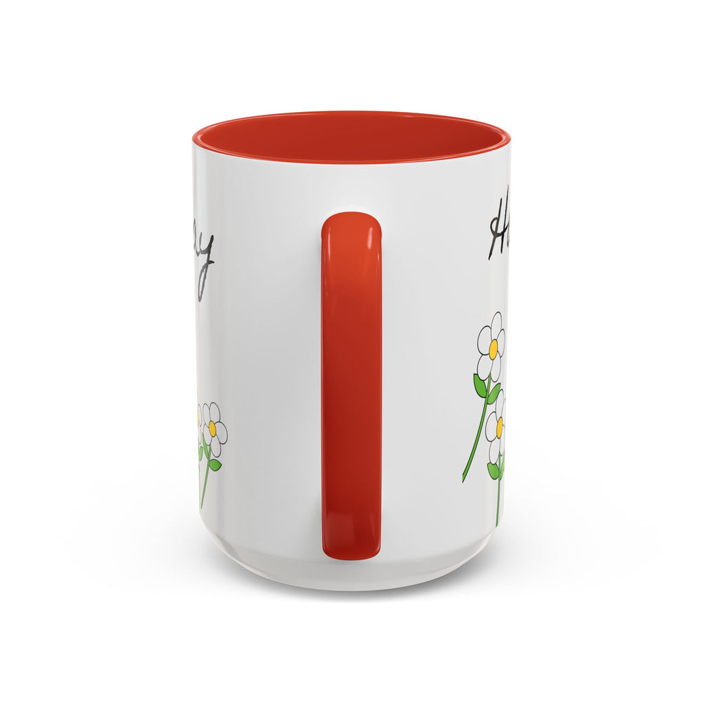 Lemon Bike Coffee Mug — 'Happy Day' Accent Ceramic Mug (11/15oz)
