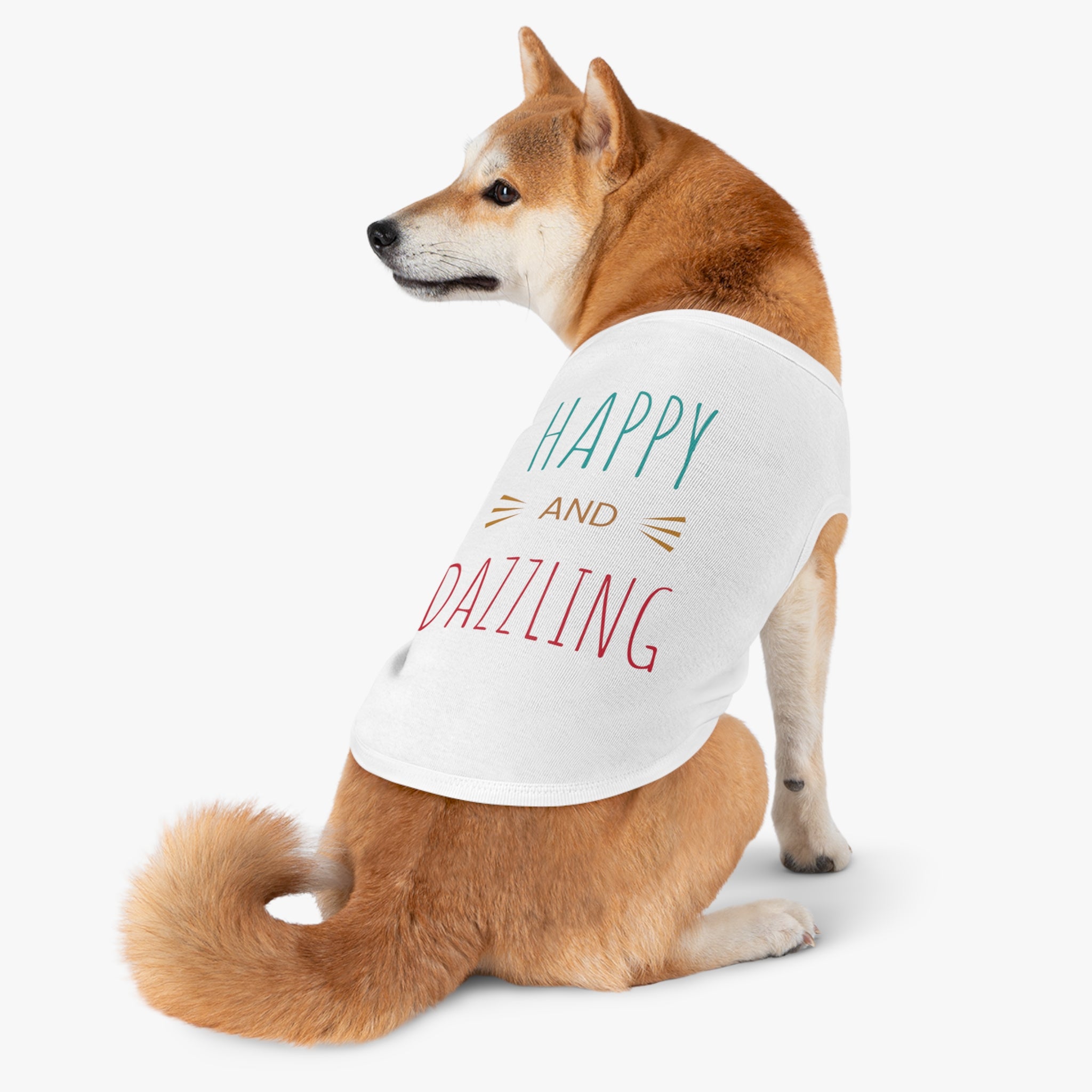Happy & Dazzling Pet Tank Top for Fun-Loving Pets I