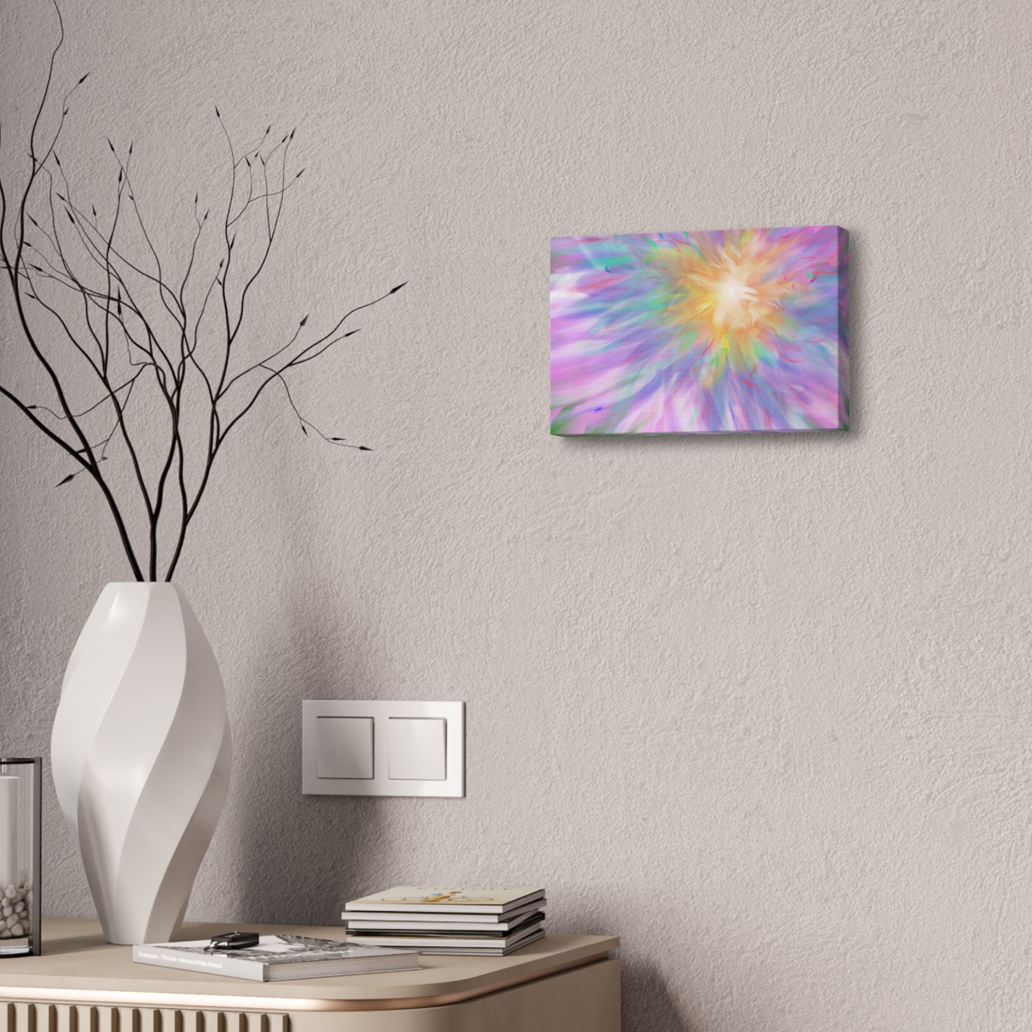 Vibrant Lilypad Stretched Canvas Wall Art