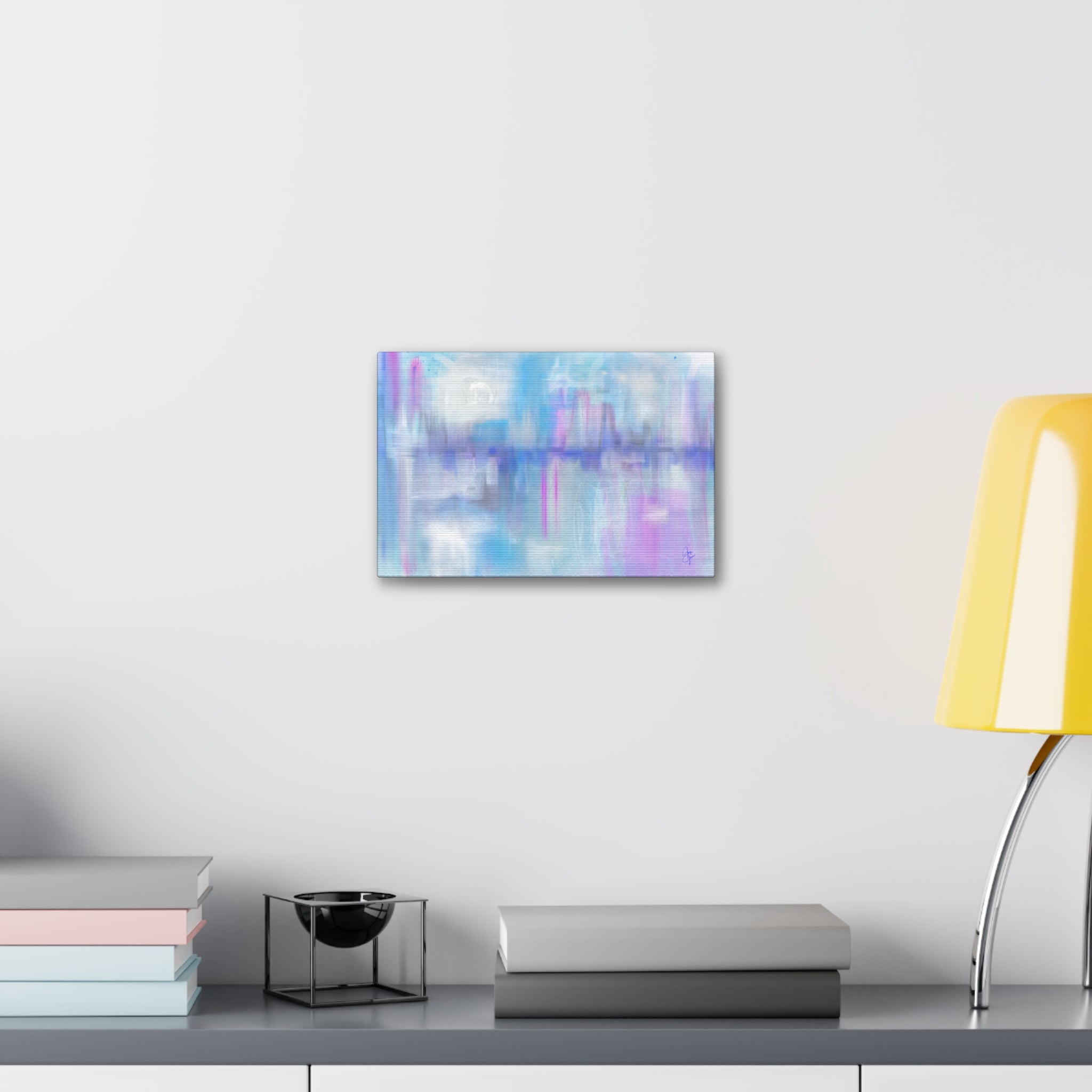 Abstract Pastel Cityscape Canvas Print — Stretched 1.5"