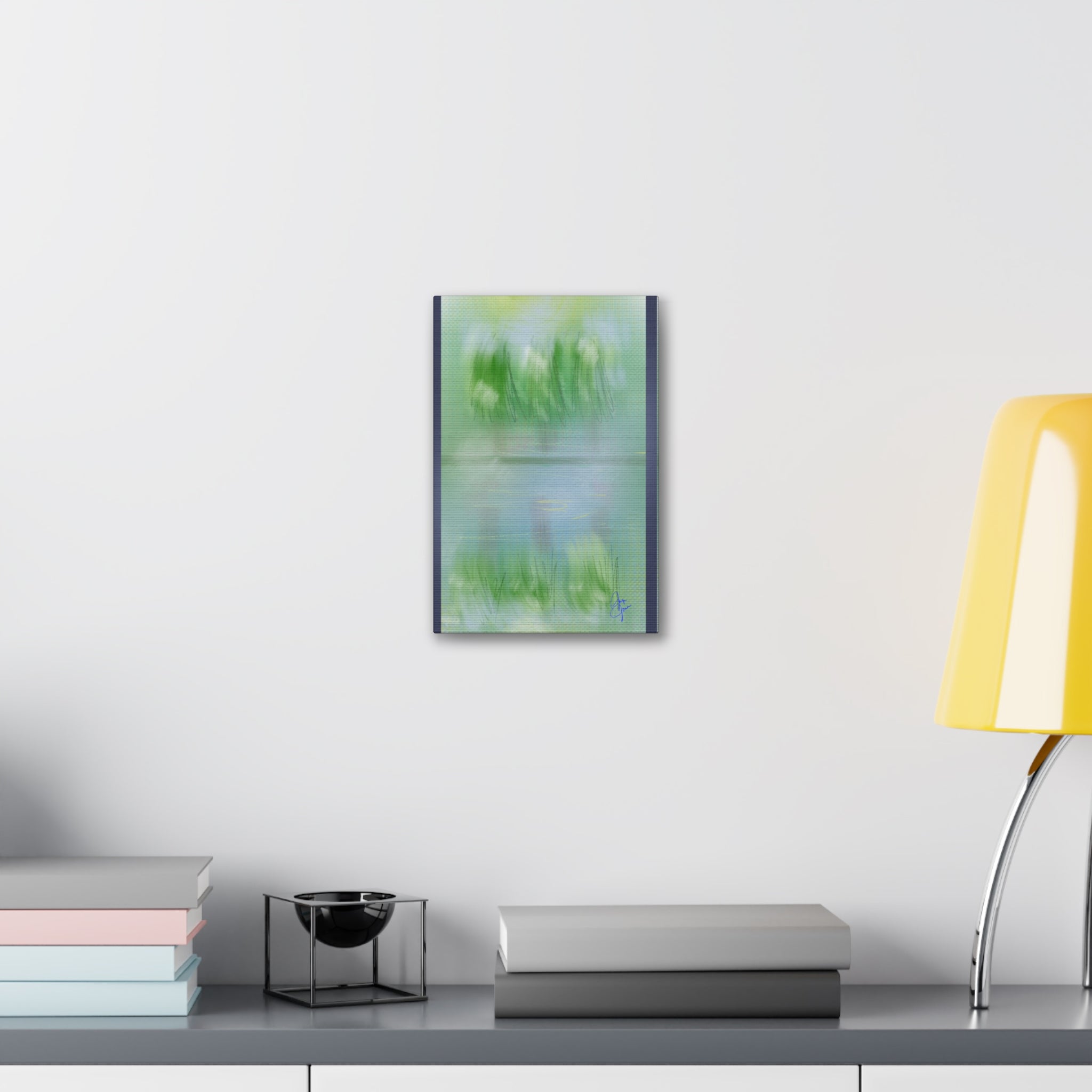 Stretched Canvas Wall Art — 'View Out the Window' Scene