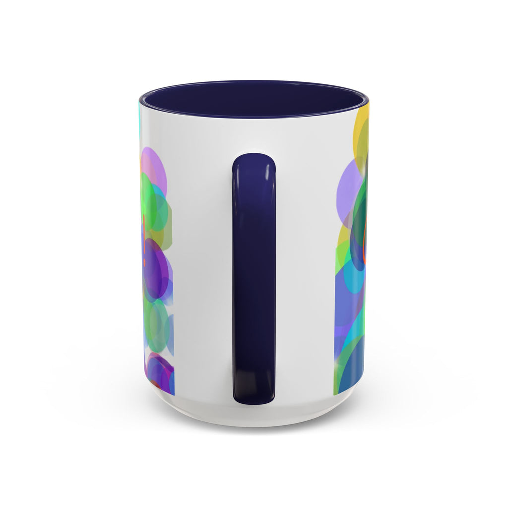 Colorful Bokeh "Choose Joy!" Accent Coffee Mug (11/15oz)