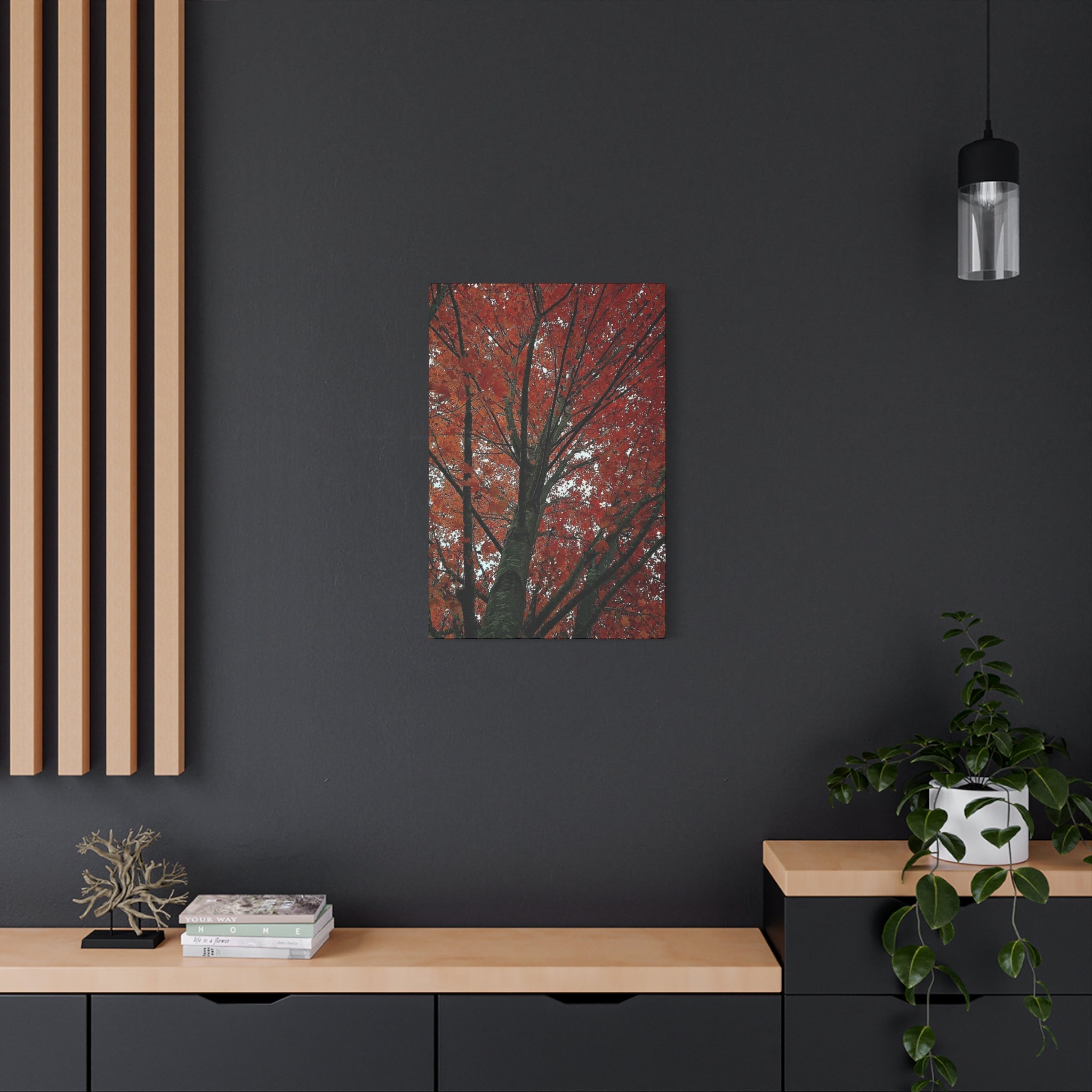 Autumn Maple Tree Matte Canvas Print — Stretched 1.25"