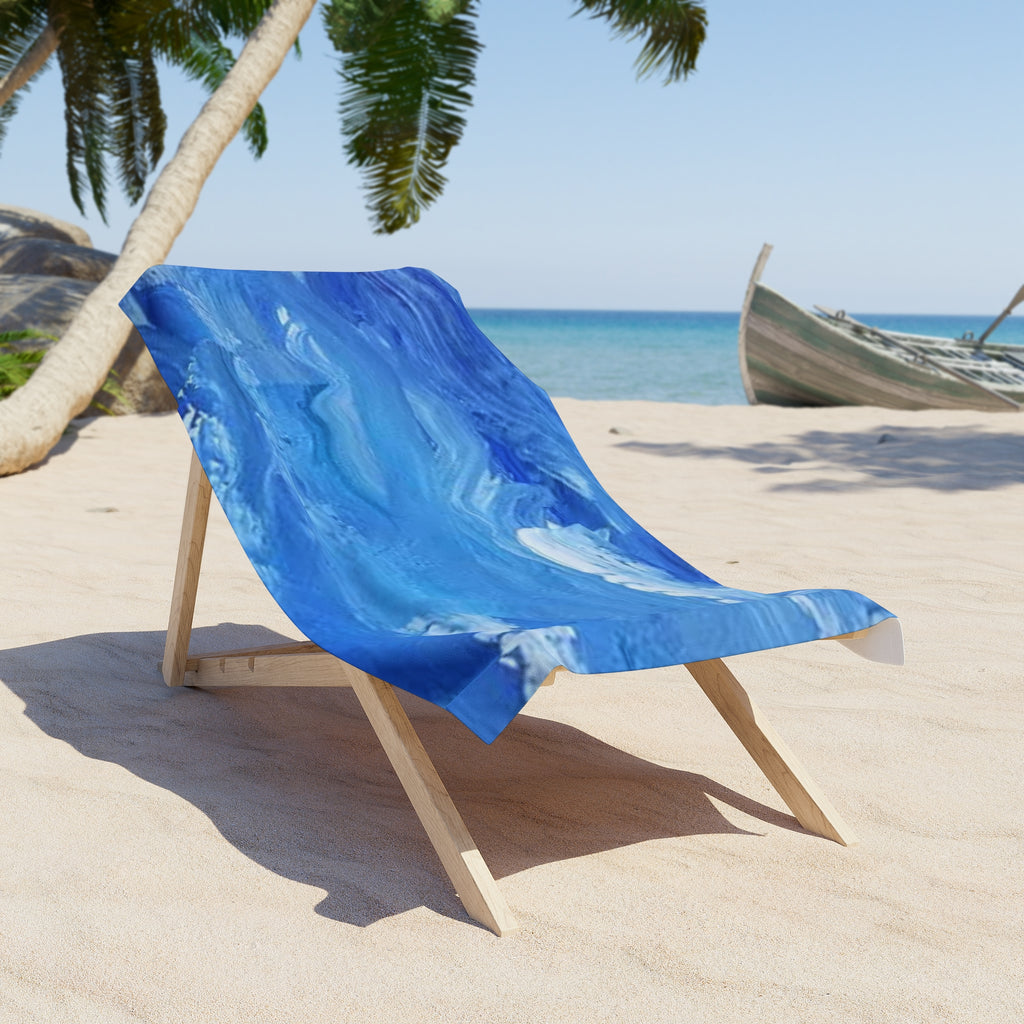 Ocean Waves Beach Towel - Soft and Stylish Poolside Essential