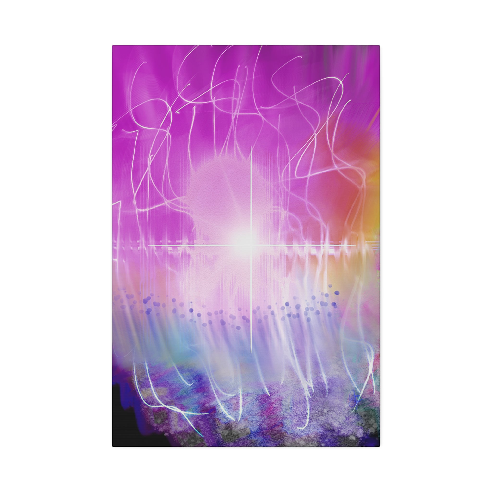 Abstract Radiant Light Canvas