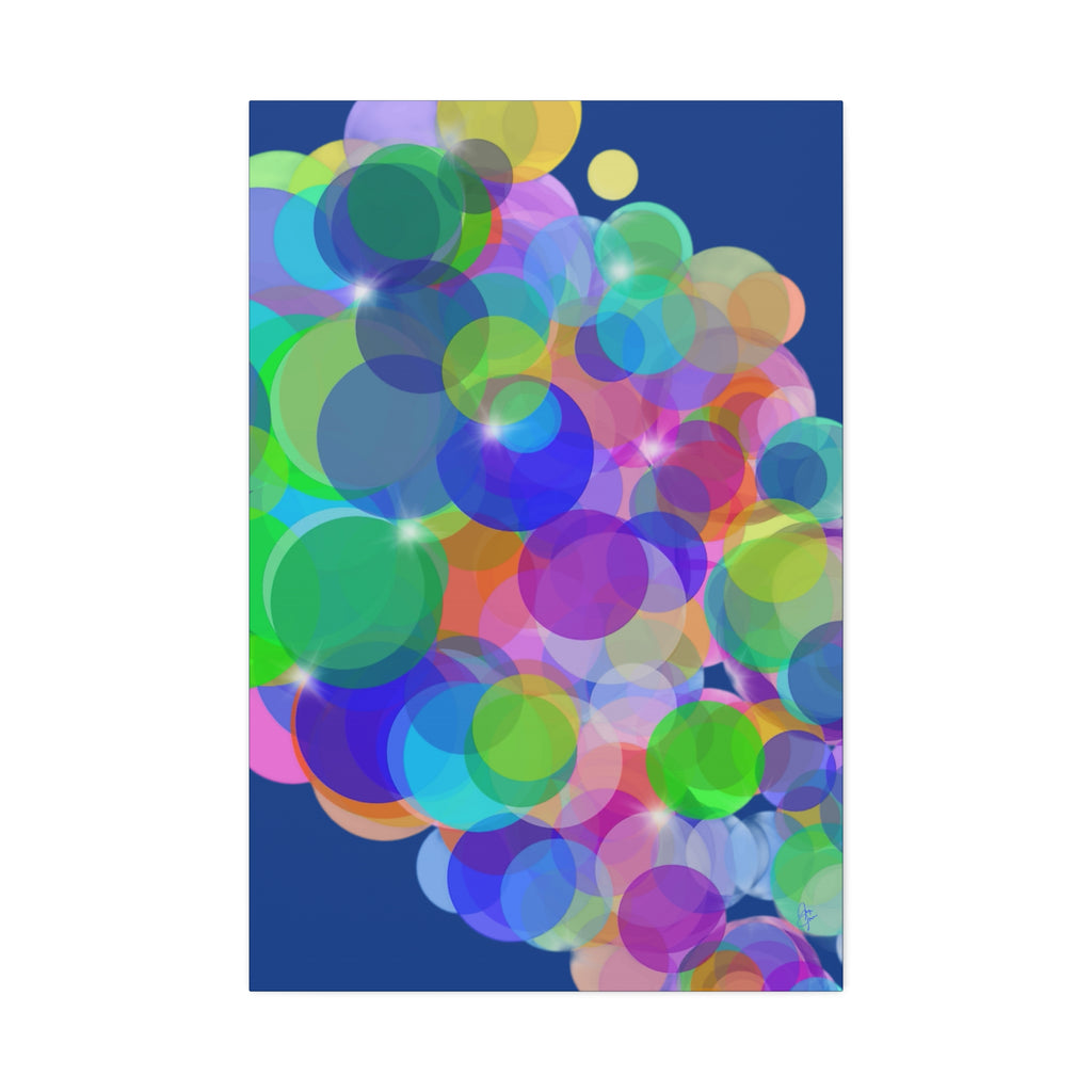 Abstract Colorful Bokeh Canvas Print — Vibrant Stretched Wall Art