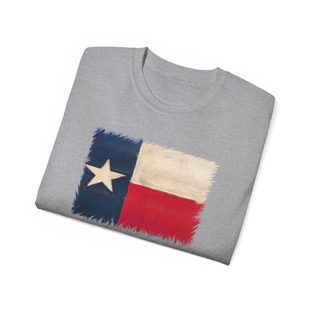 Texas Flag Graphic Tee – Distressed Lone Star Cotton T‑Shirt