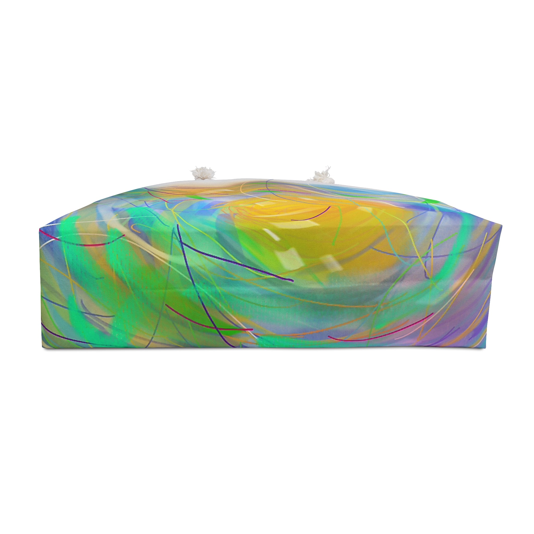 Abstract Sunrise Weekender Bag — Colorful Beach & Travel Tote
