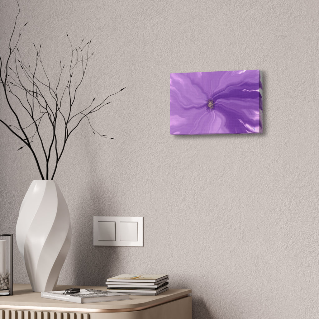 Abstract Purple Swirl Canvas Art – Stretched 1.5"