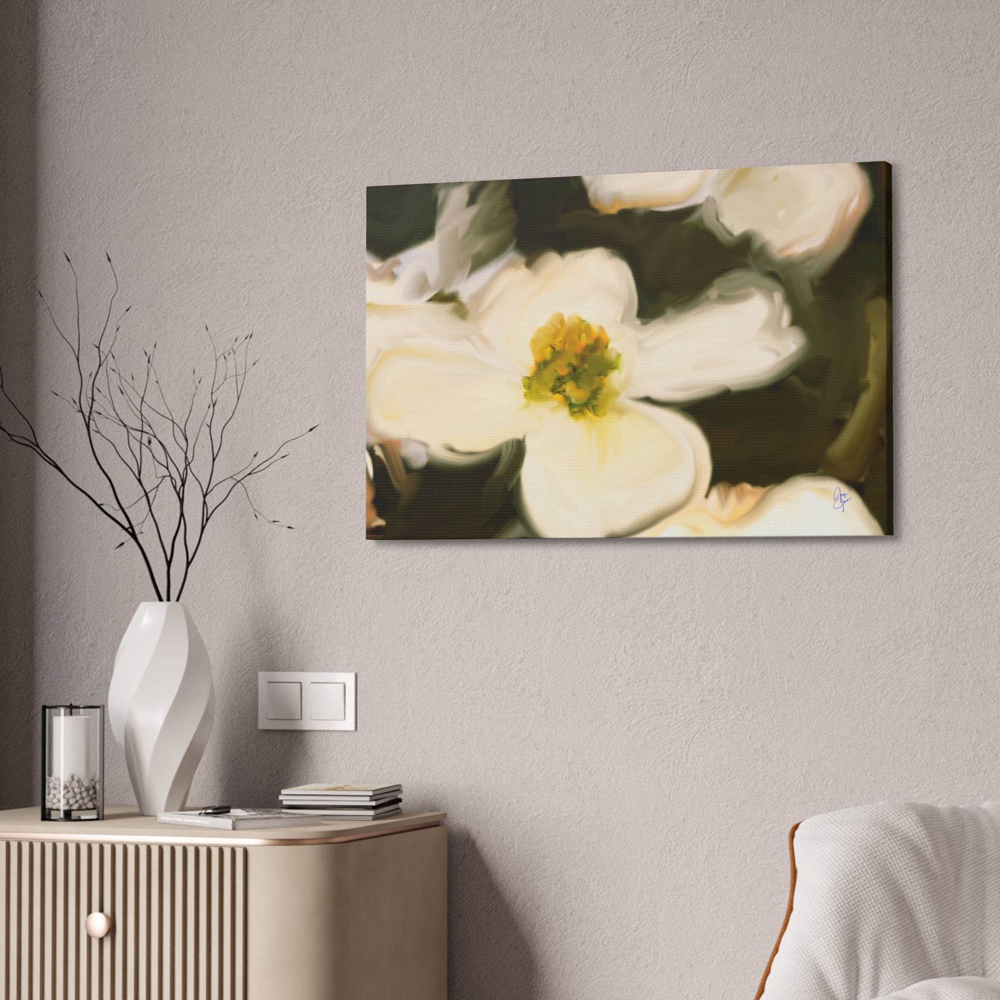 Davey Dogwood Park Palestine TX Canvas Wall Art