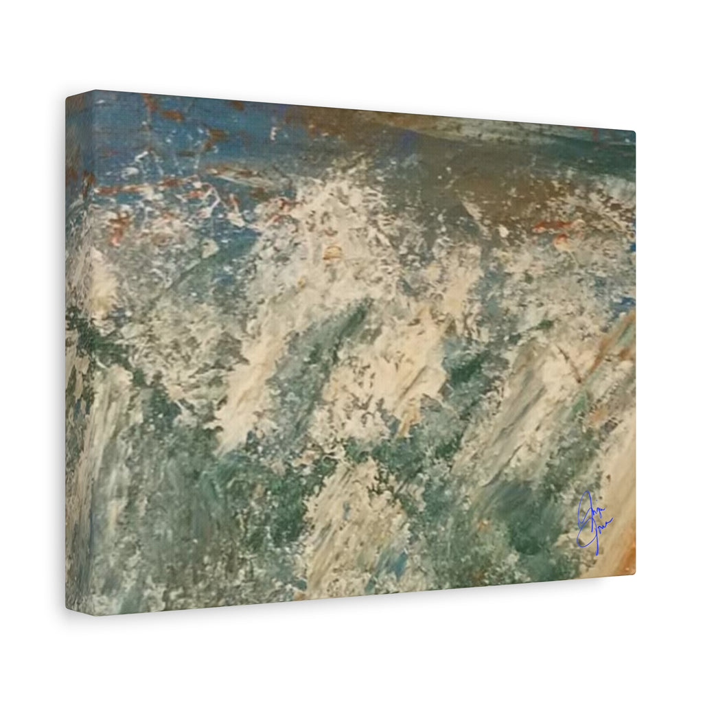 Abstract Ocean Wave Canvas Print — Matte Stretched 1.25"