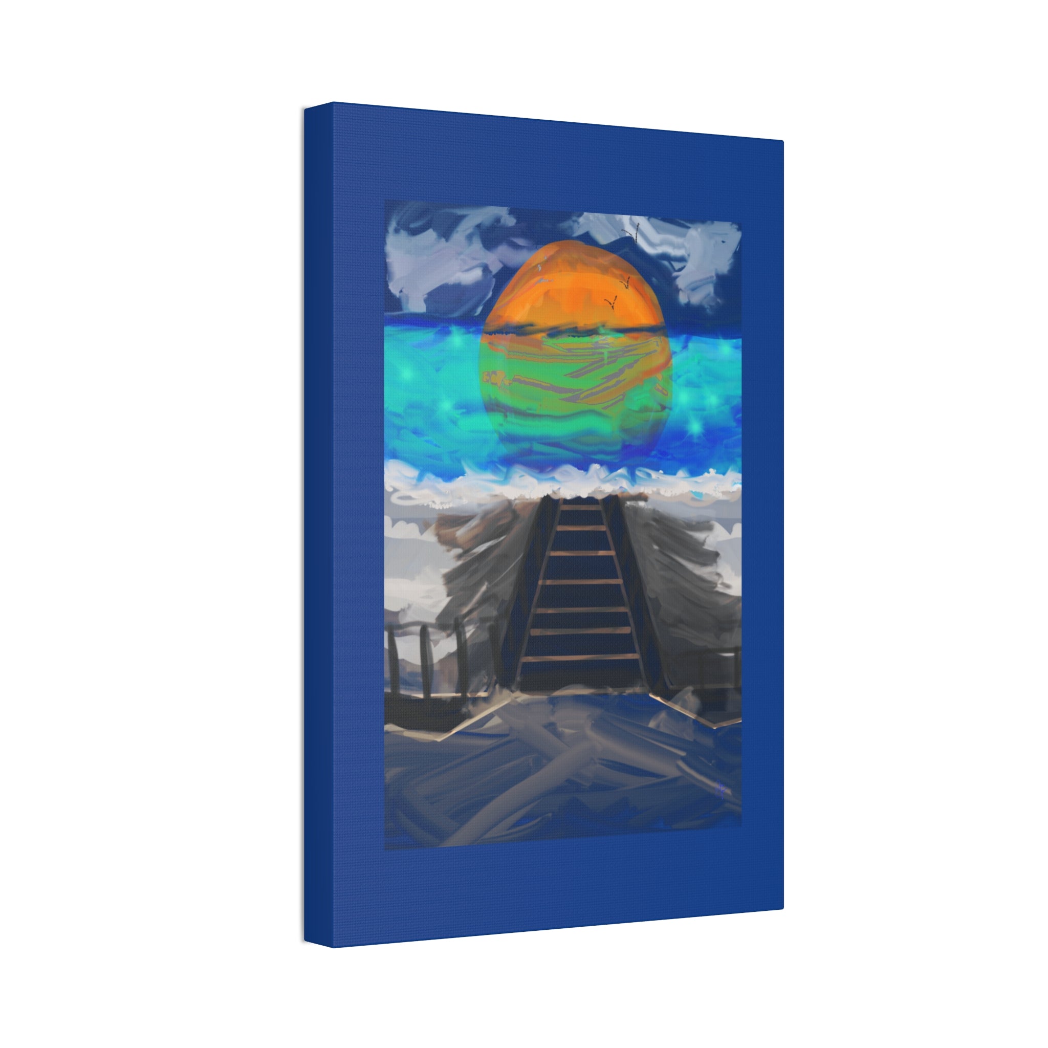 Sunset Beach Canvas Art – Stretched Wall Print