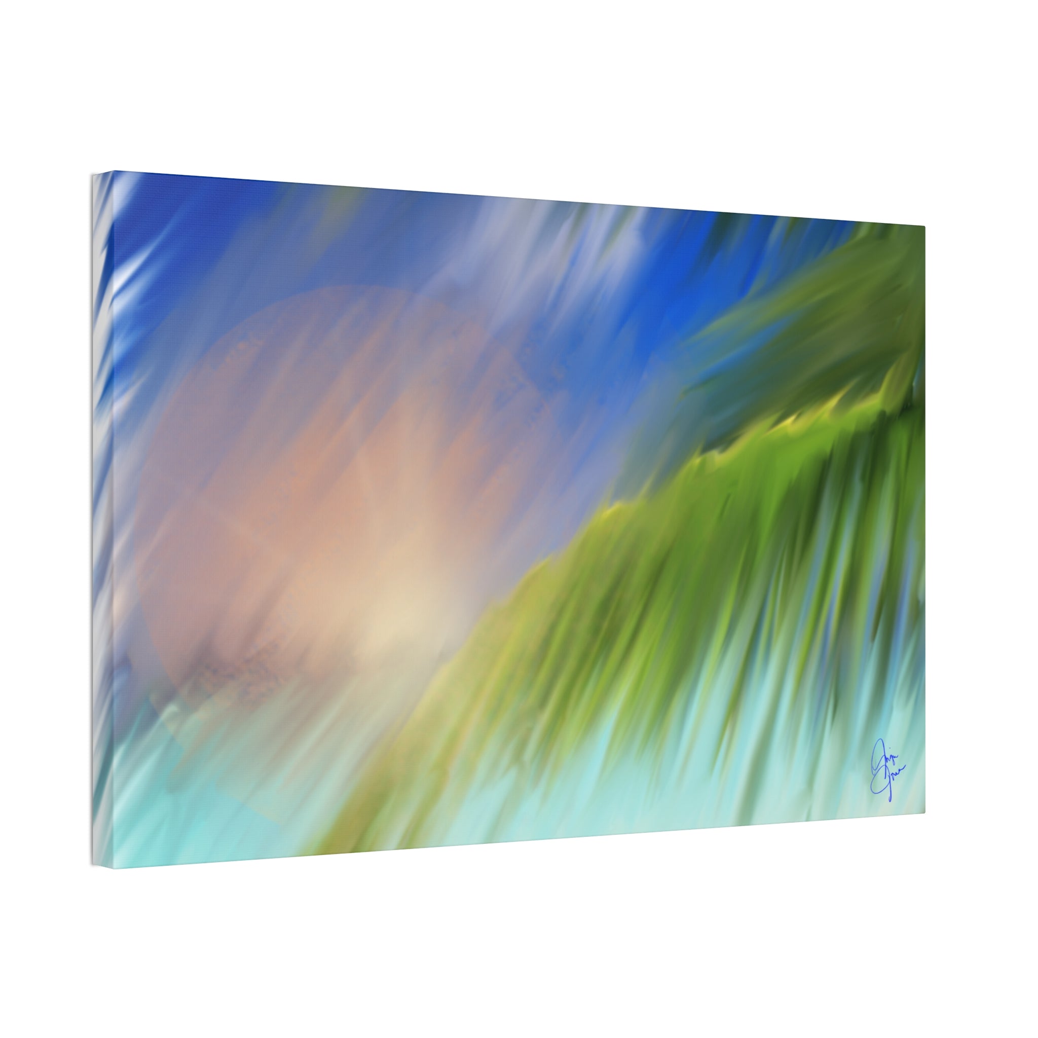 Abstract Seascape Canvas