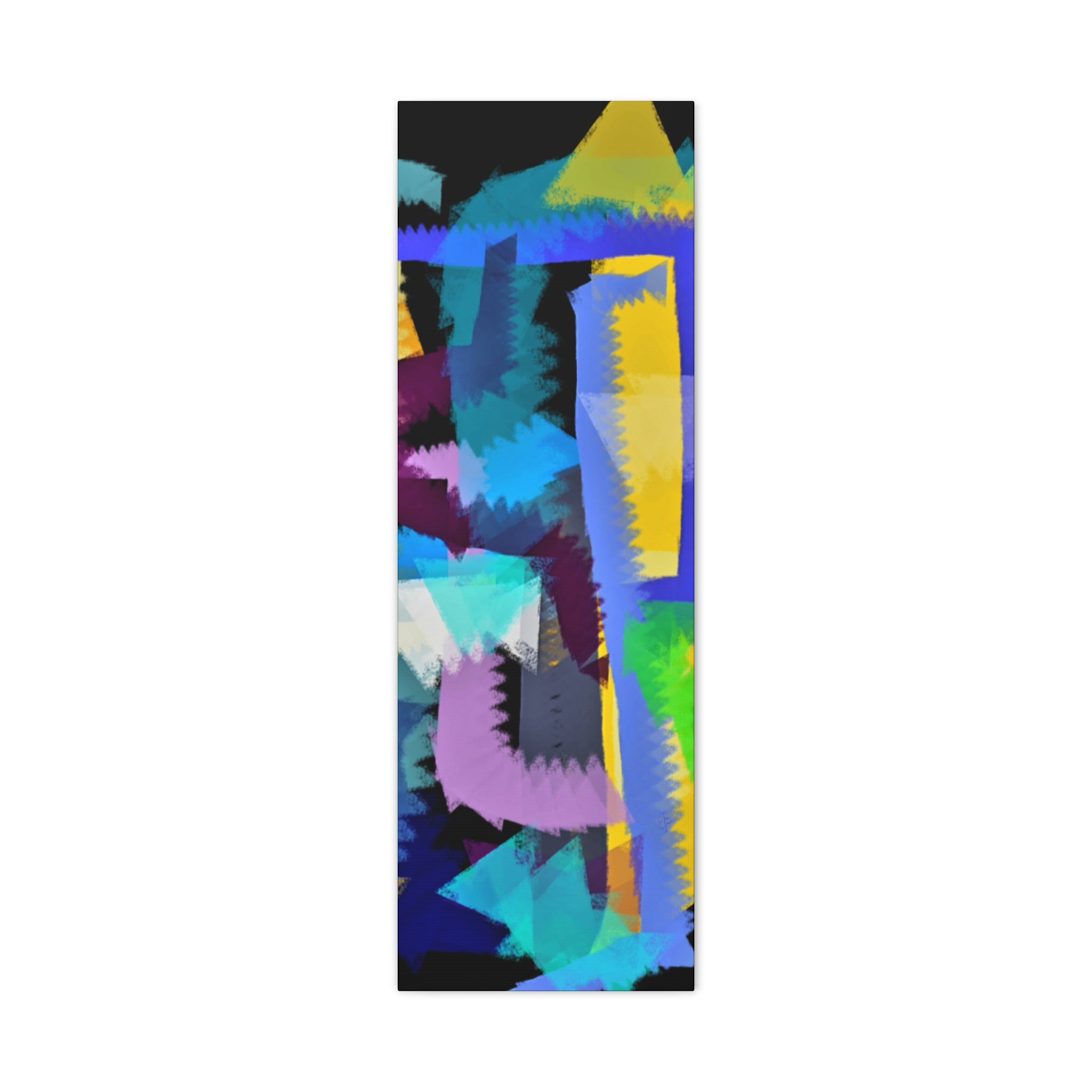 Abstract Color Burst Canvas Print — Vibrant Geometric Wall Art