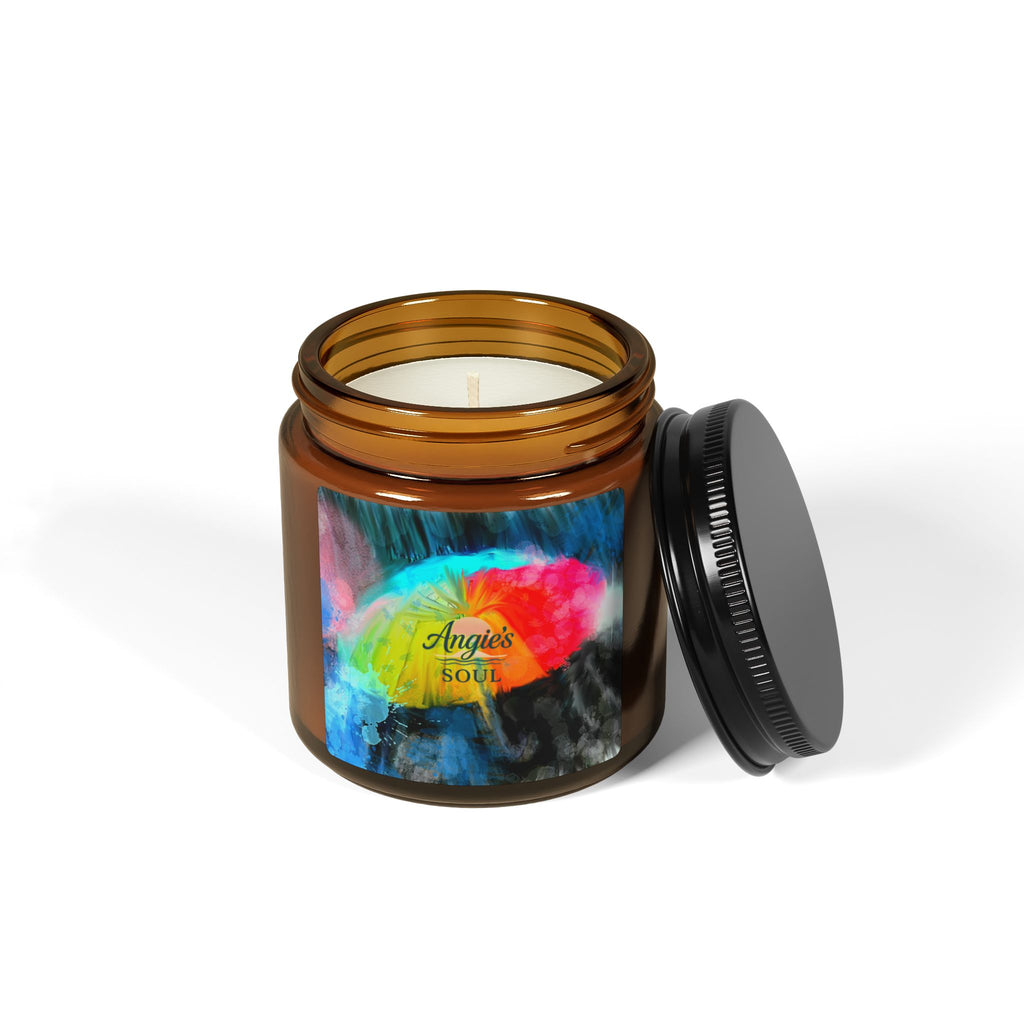 Soy Candle - 'Angie's Soul' Amber Jar Scented Candle (Multi-Size)