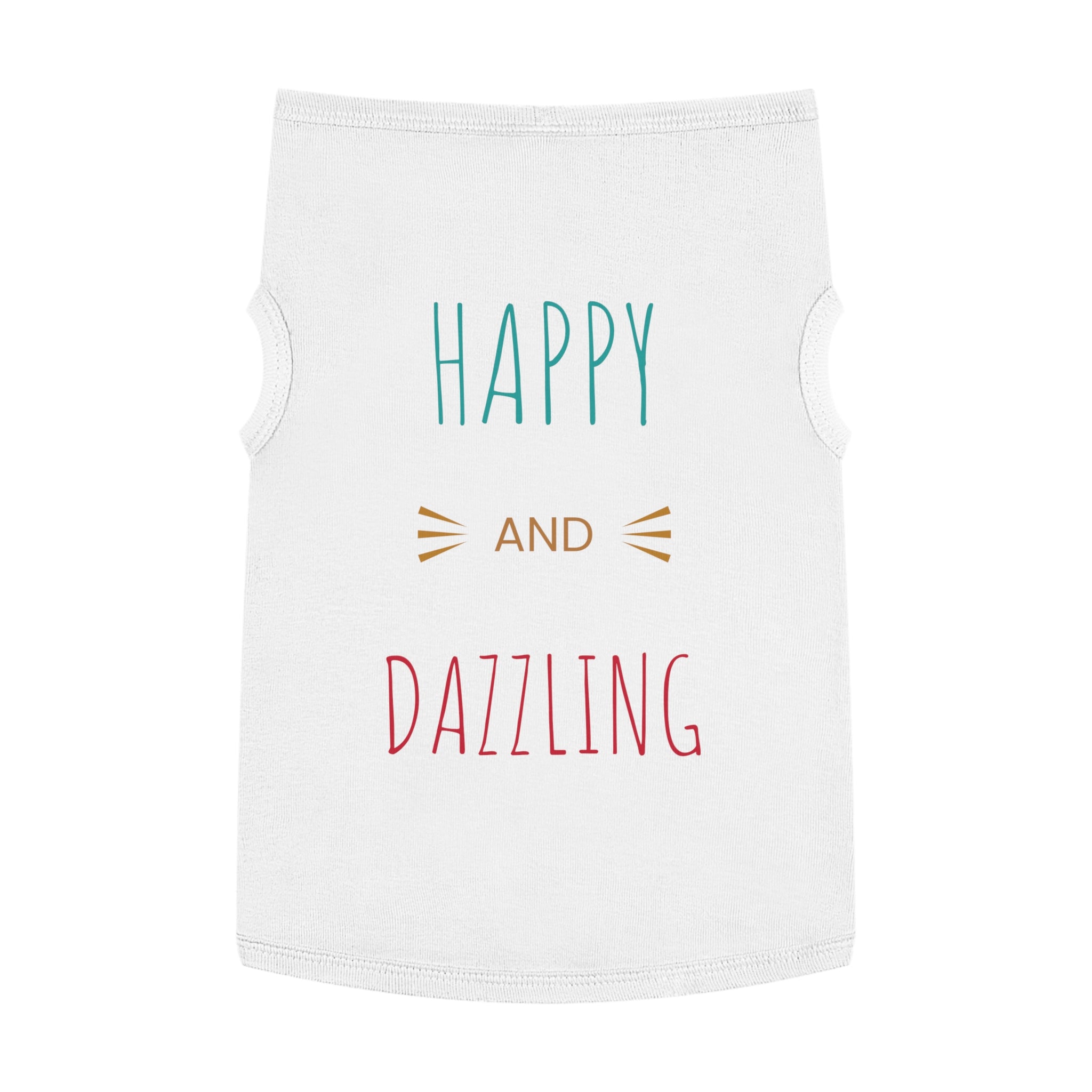 Happy & Dazzling Pet Tank Top for Fun-Loving Pets I