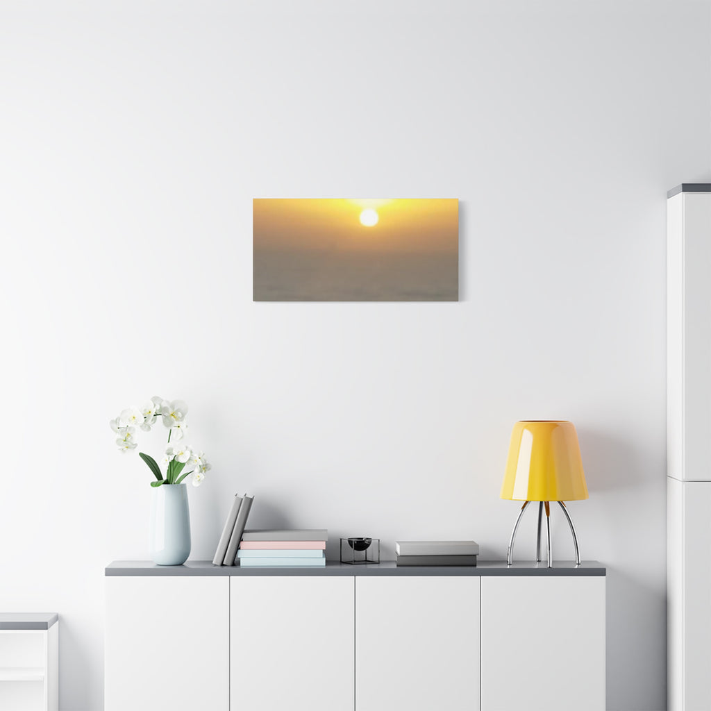 Sunset Seascape Matte Canvas Wall Art – Stretched 1.25" Coastal Sunset Print